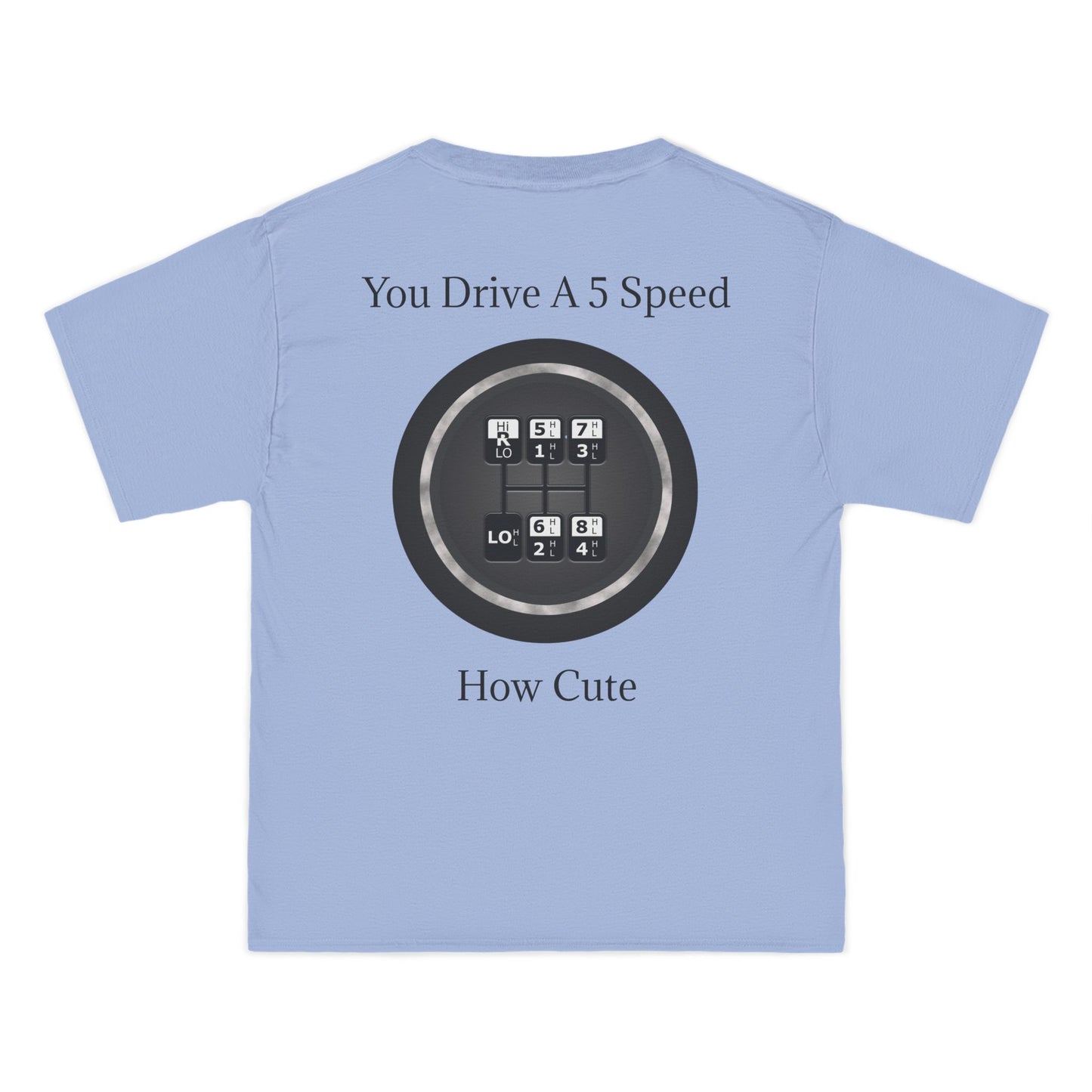 5 Speed How Cute Men's Short-Sleeve Crewneck Tee