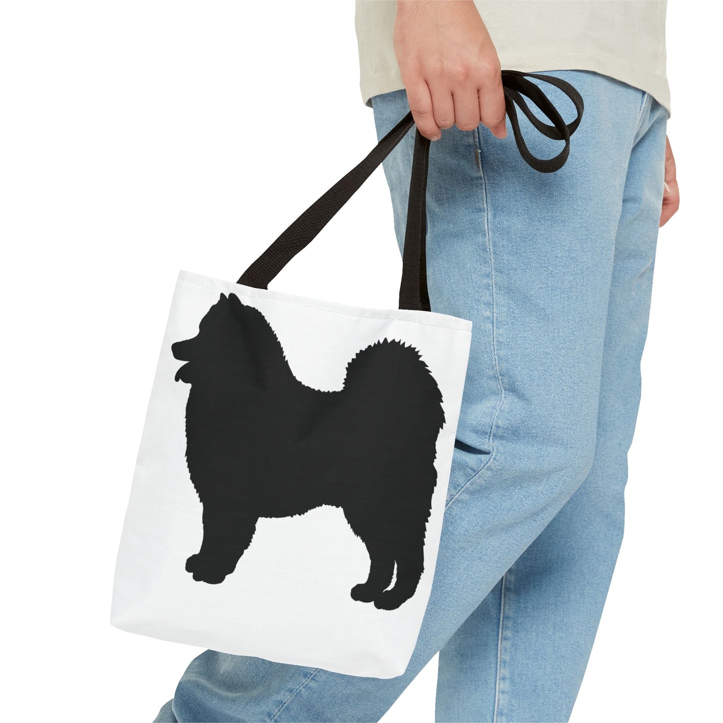 Samoyed Silhouette Tote Bag