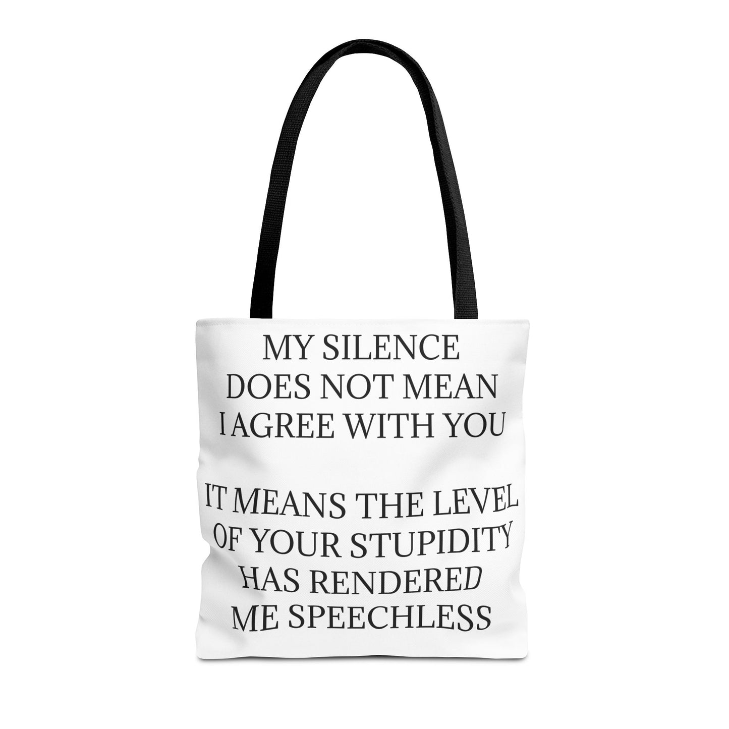 Speechless Tote Bag