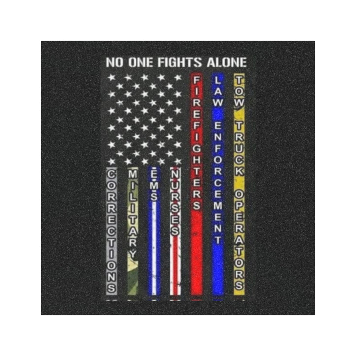 No One Fights Alone Indoor/Outdoor Magnet