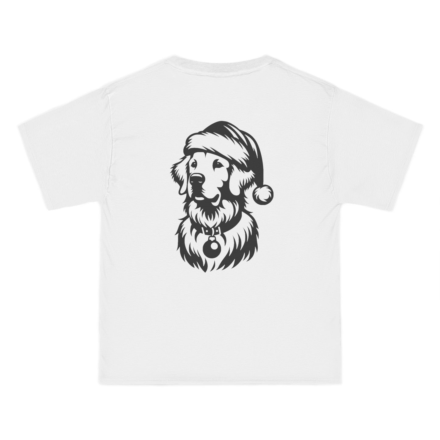 Santa Paws Golden Men's Short-Sleeve Crewneck Tee