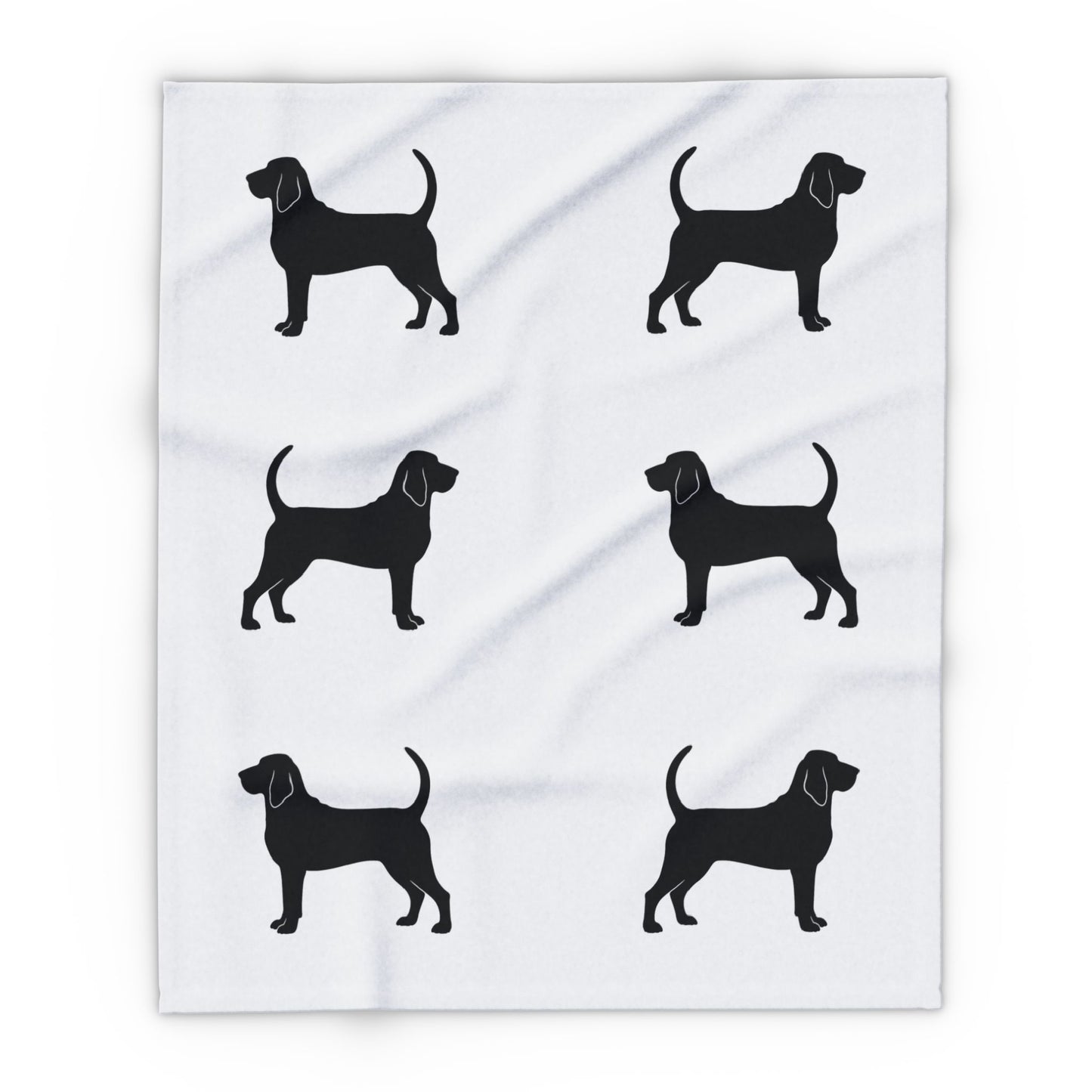 Bloodhound Silhouette Arctic Fleece Blanket