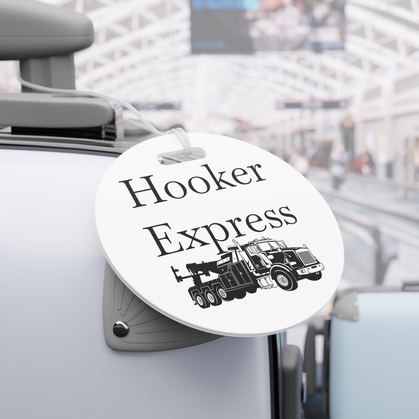H**ker Express Heavy Tow Truck Luggage Tag