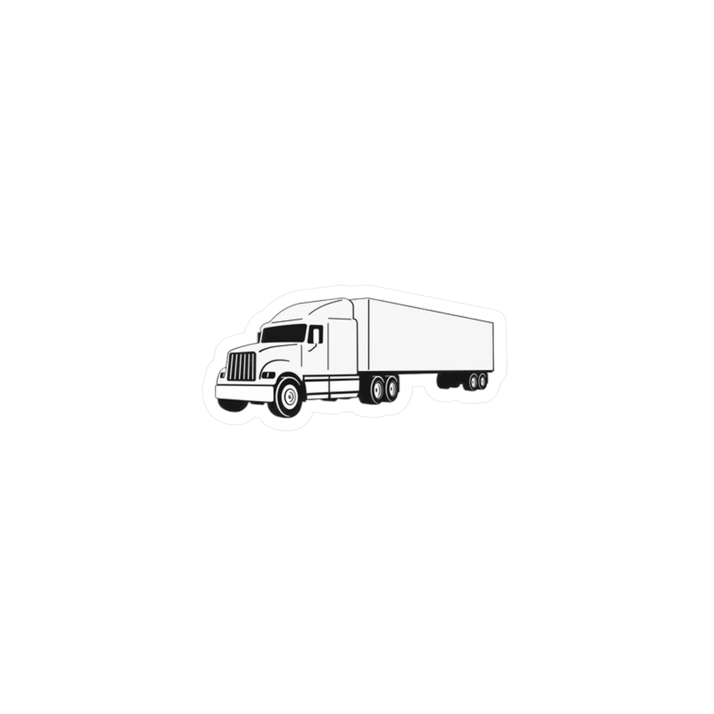 Semi Truck Vinyl Decal