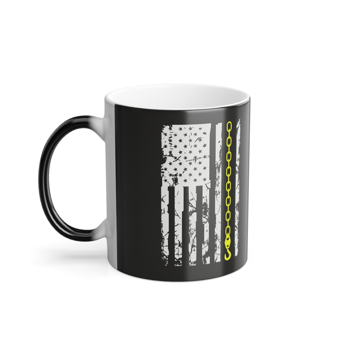 Thin Yellow Line Color Changing Mug