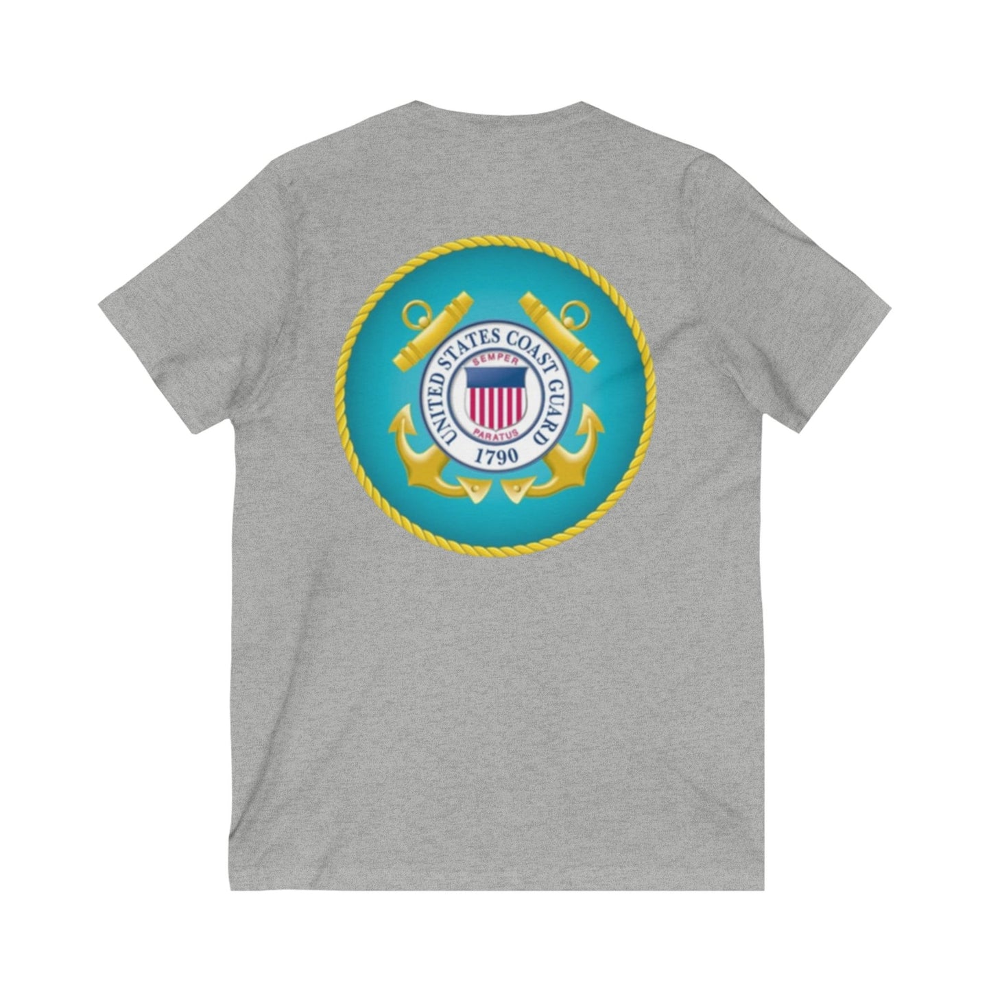 US Coast Guard Unisex Short Sleeve V-Neck Tee