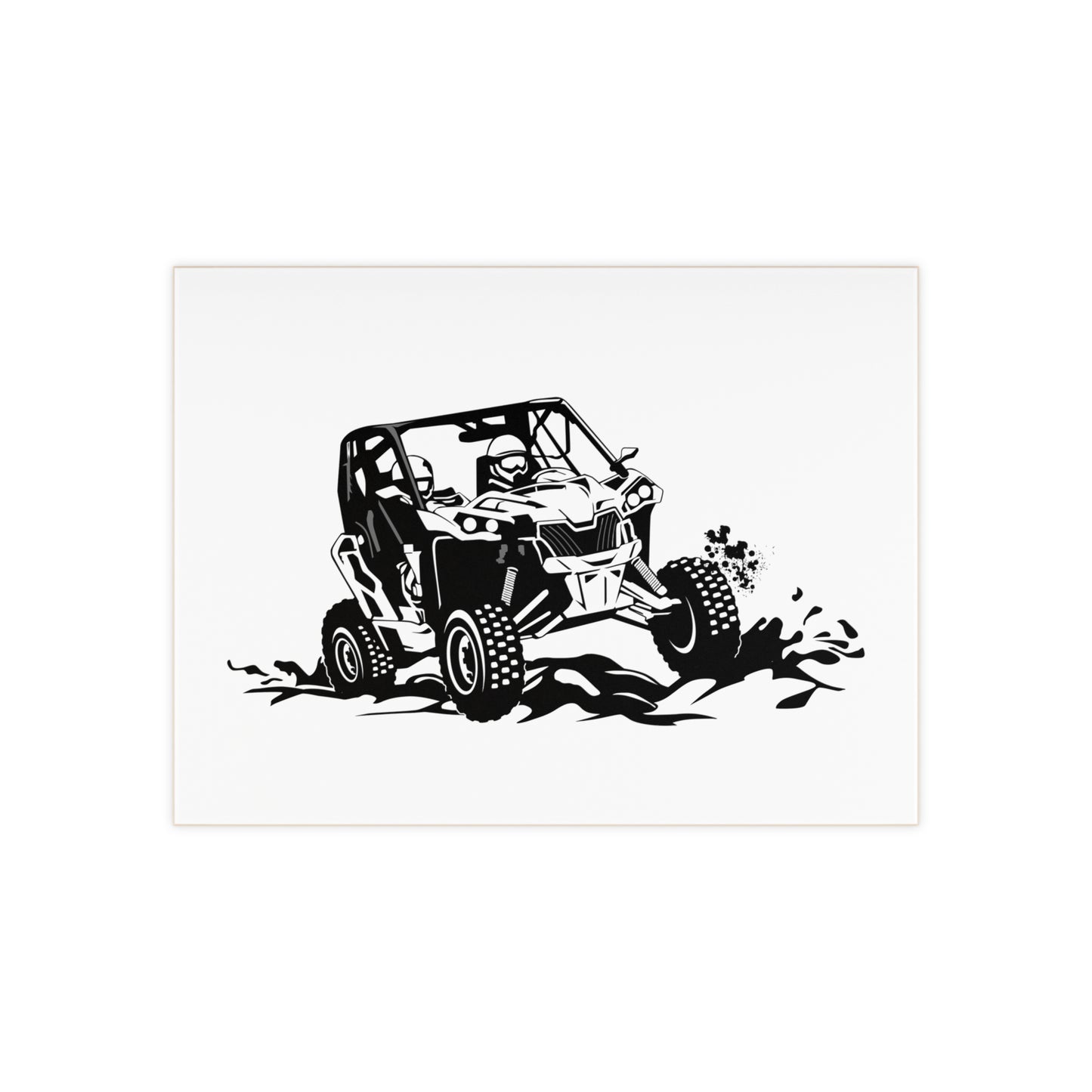 Slingin' Mud Side By Side Ceramic Photo Tile