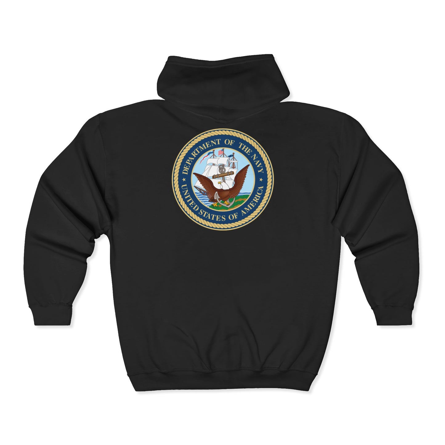 US Navy Unisex Full Zip Hoodie