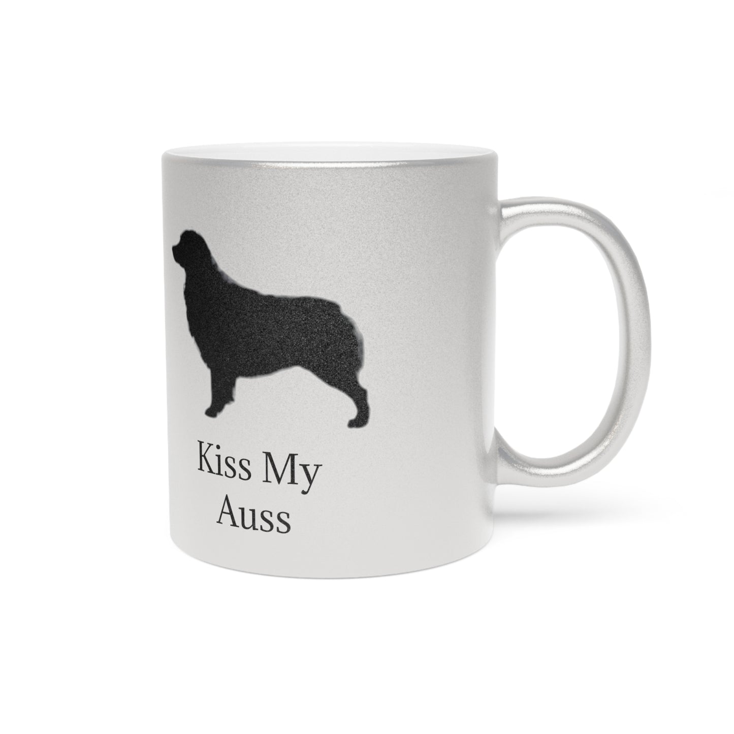 Kiss My Auss Metallic Coffee Mug
