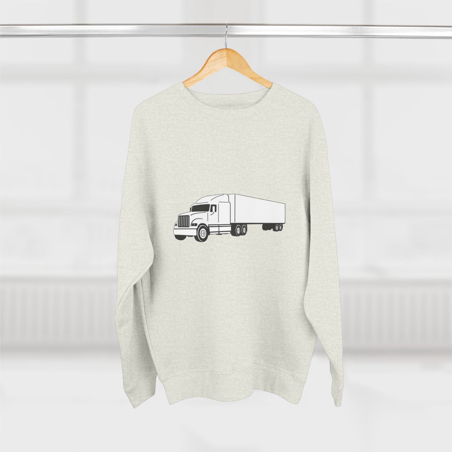 Semi Truck Unisex Crewneck Sweatshirt