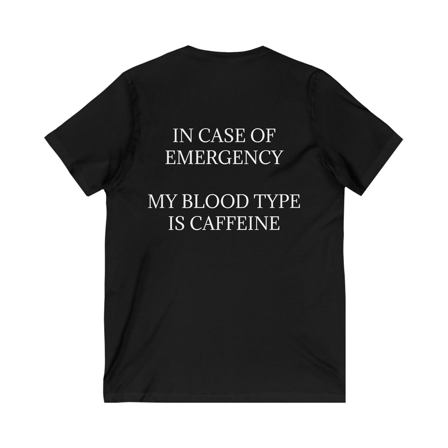 Blood Type Unisex Short Sleeve V-Neck Tee