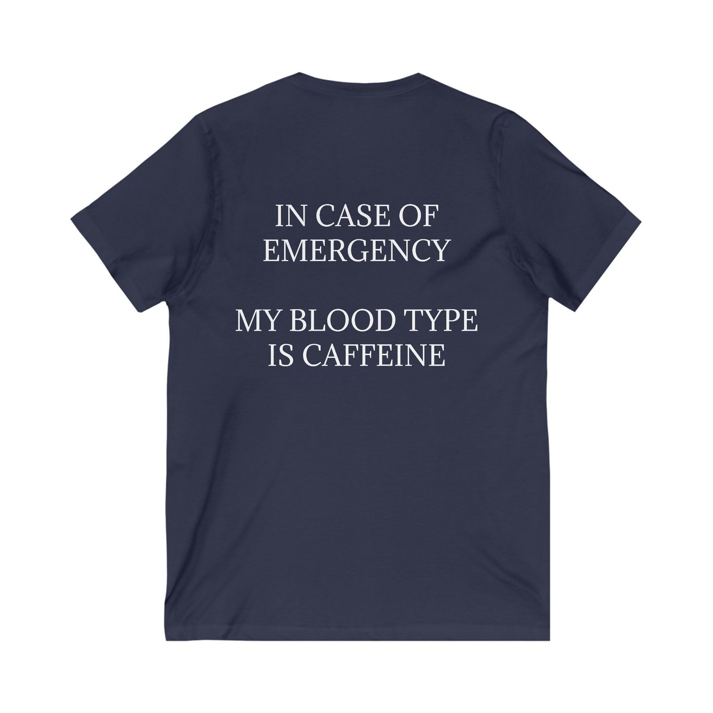 Blood Type Unisex Short Sleeve V-Neck Tee