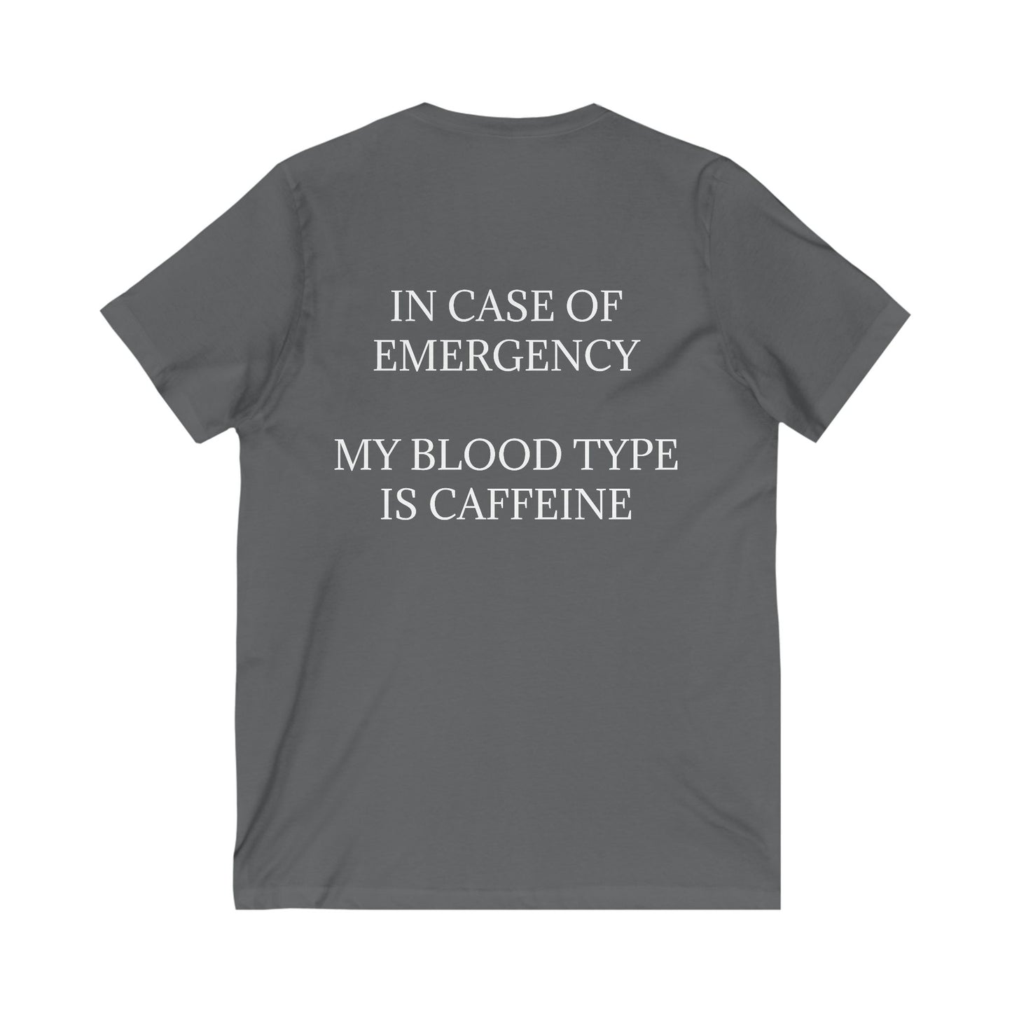 Blood Type Unisex Short Sleeve V-Neck Tee