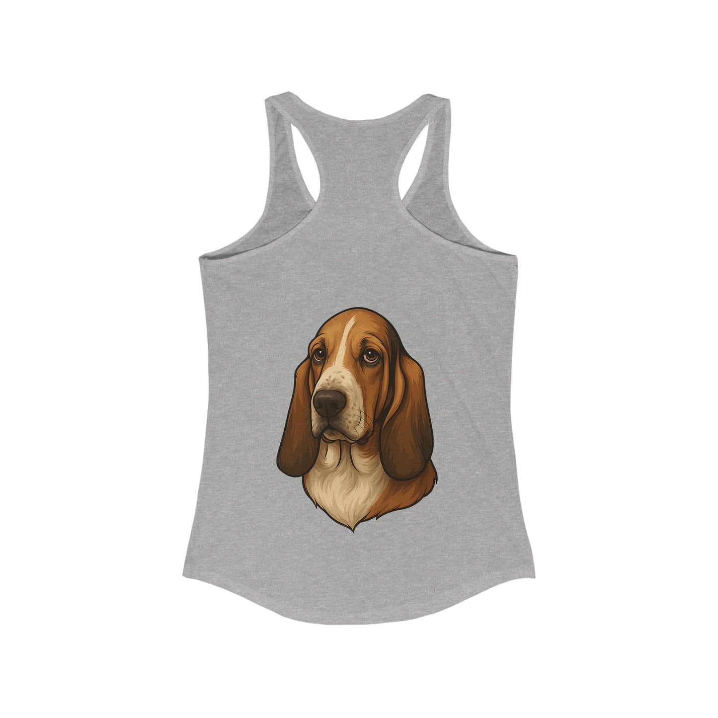 Basset Hound Head Women's Racerback Tank
