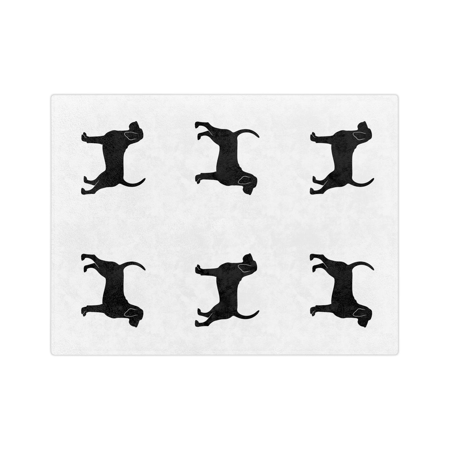 Bloodhound Silhouette Velveteen Microfiber Blanket
