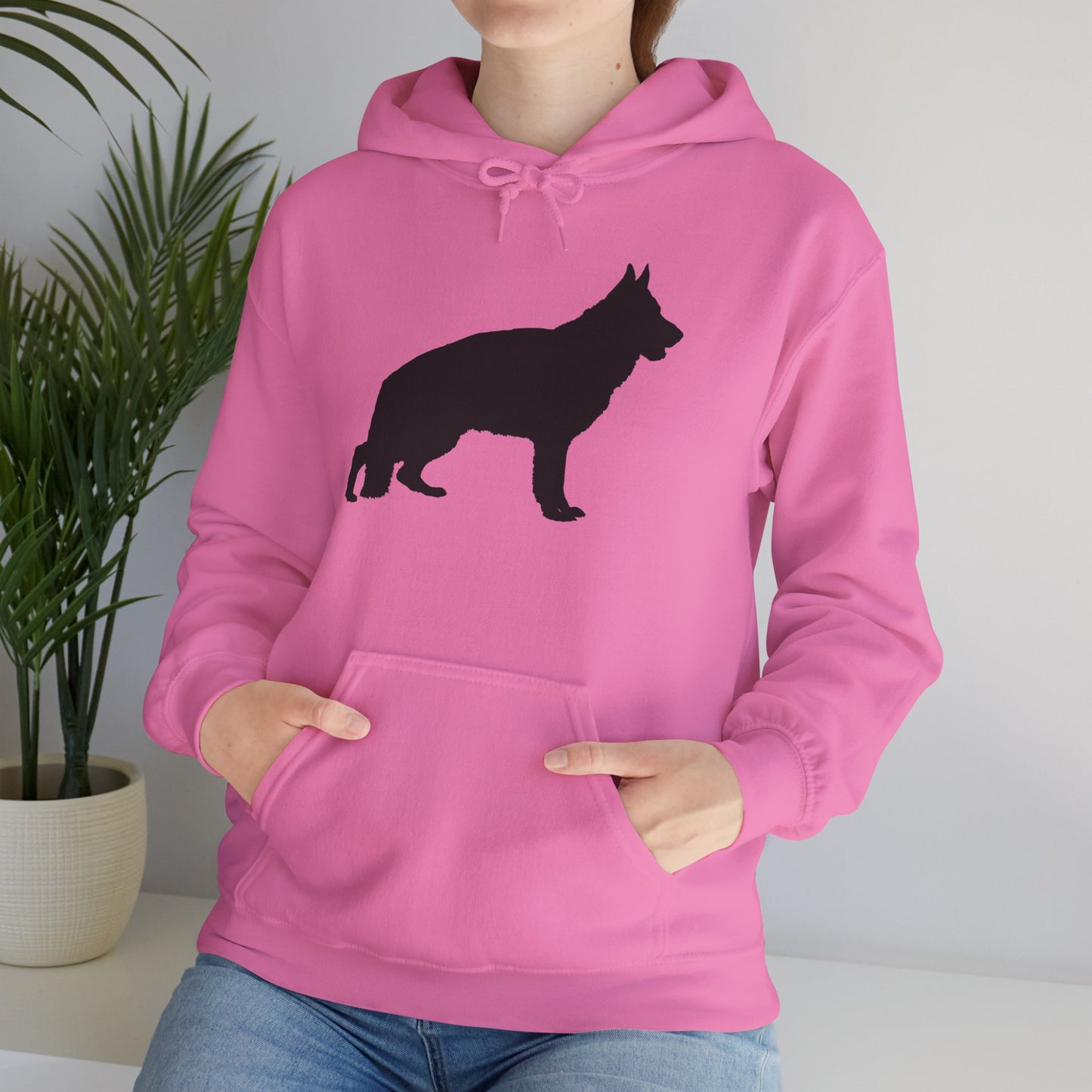 German Shepherd Silhouette Unisex Hoodie