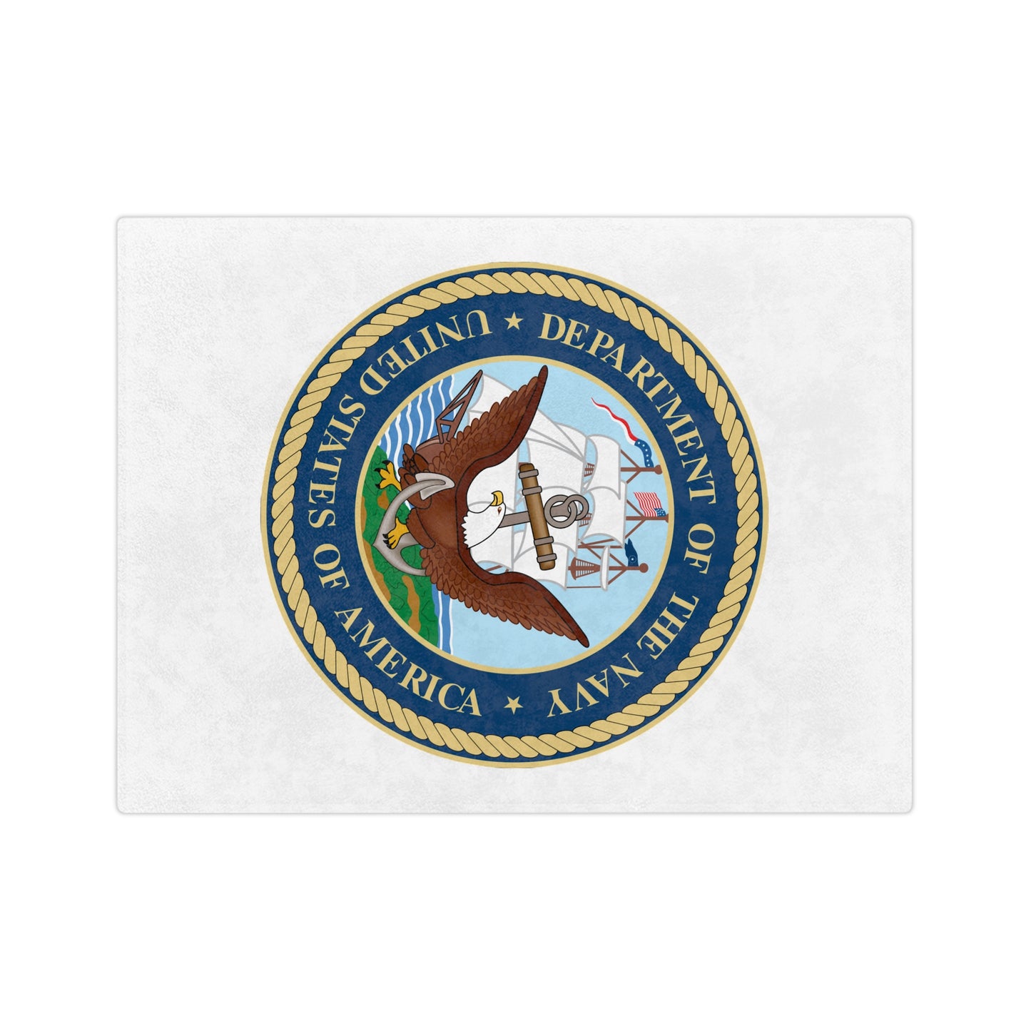 US Navy Velveteen Microfiber Blanket