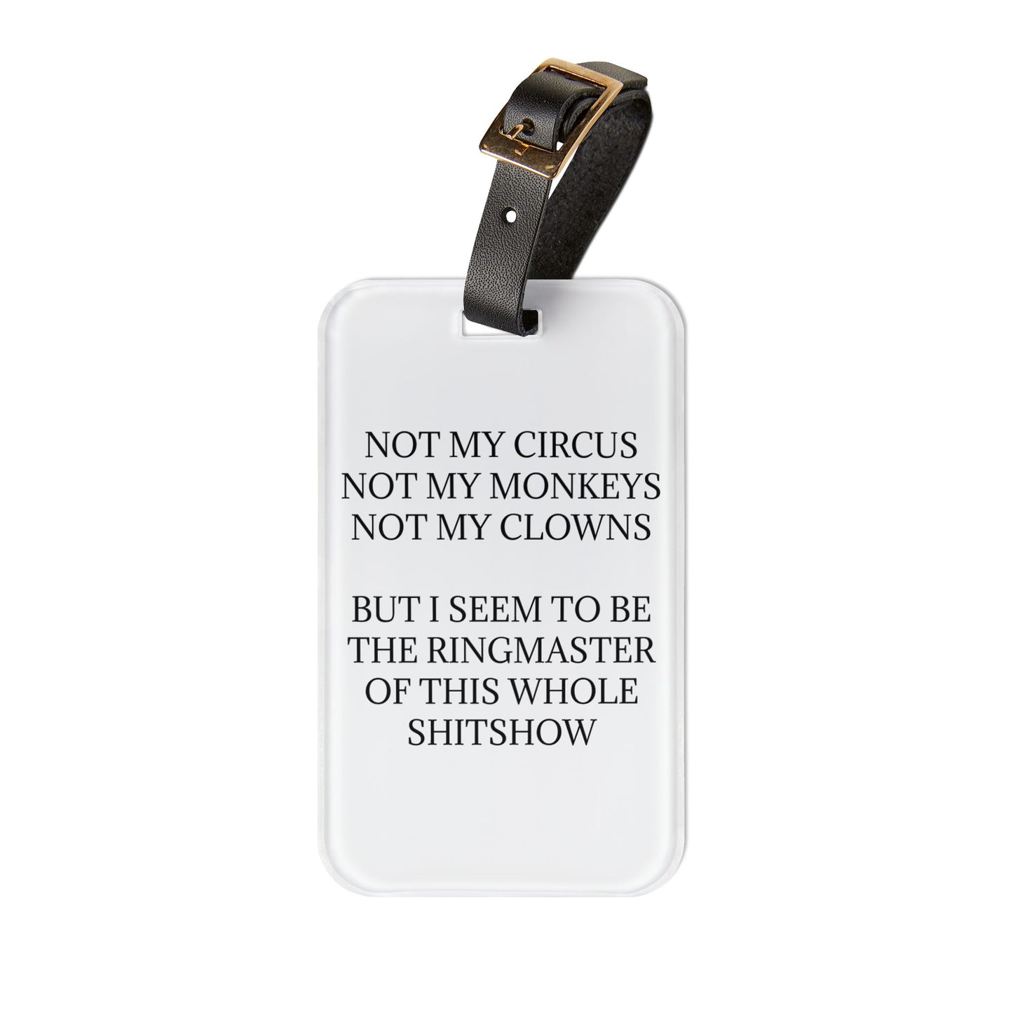 Ringmaster Leather Strap Luggage Tag