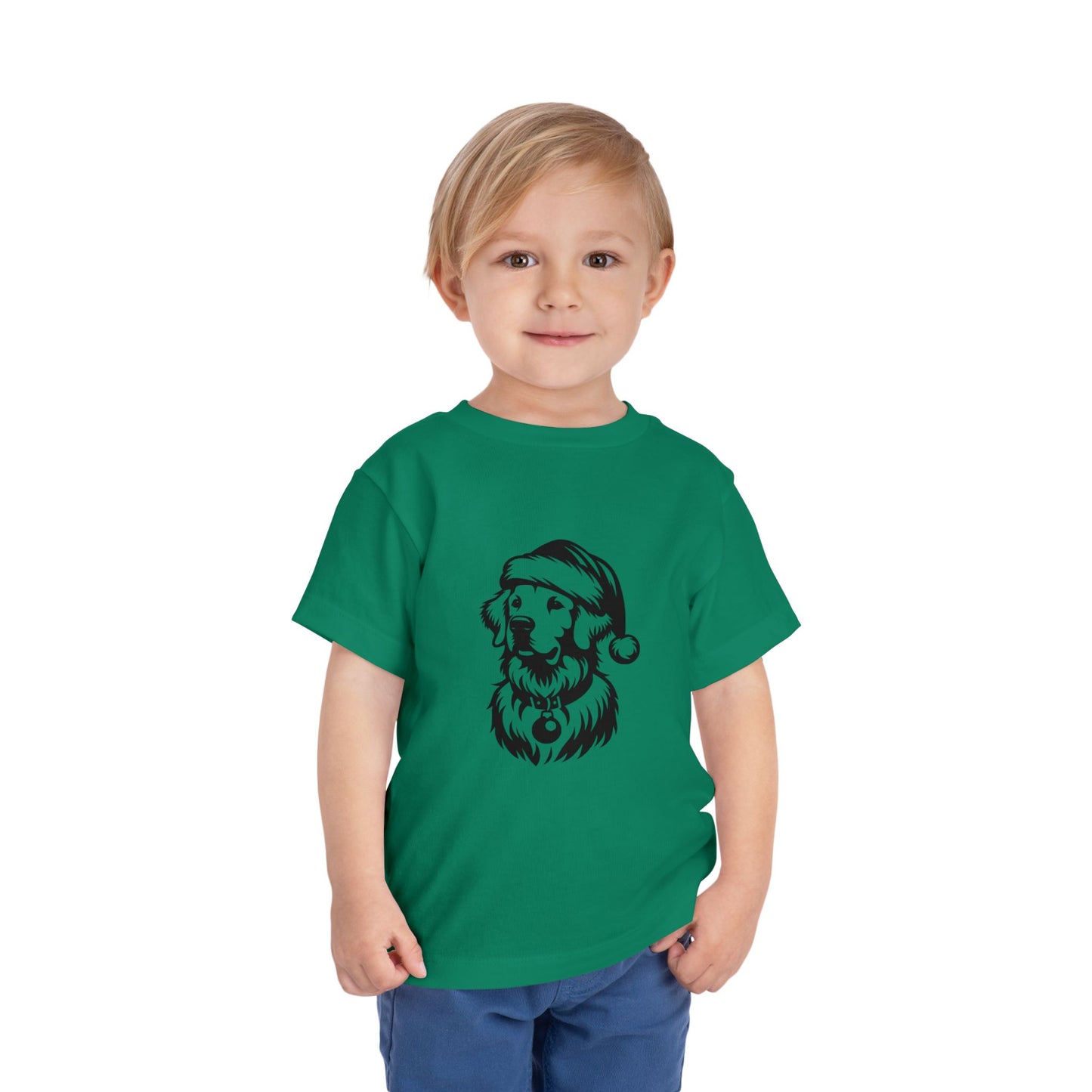 Santa Paws Golden Toddler Unisex Short Sleeve Crewneck Tee