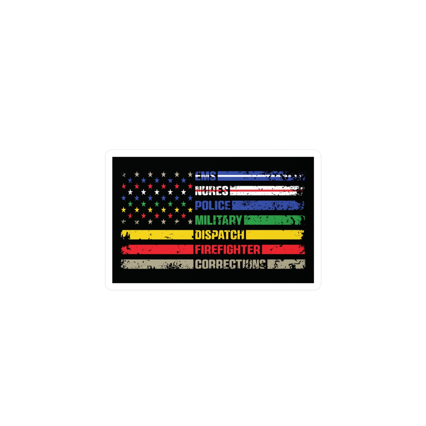 First Responder Vinyl Decal