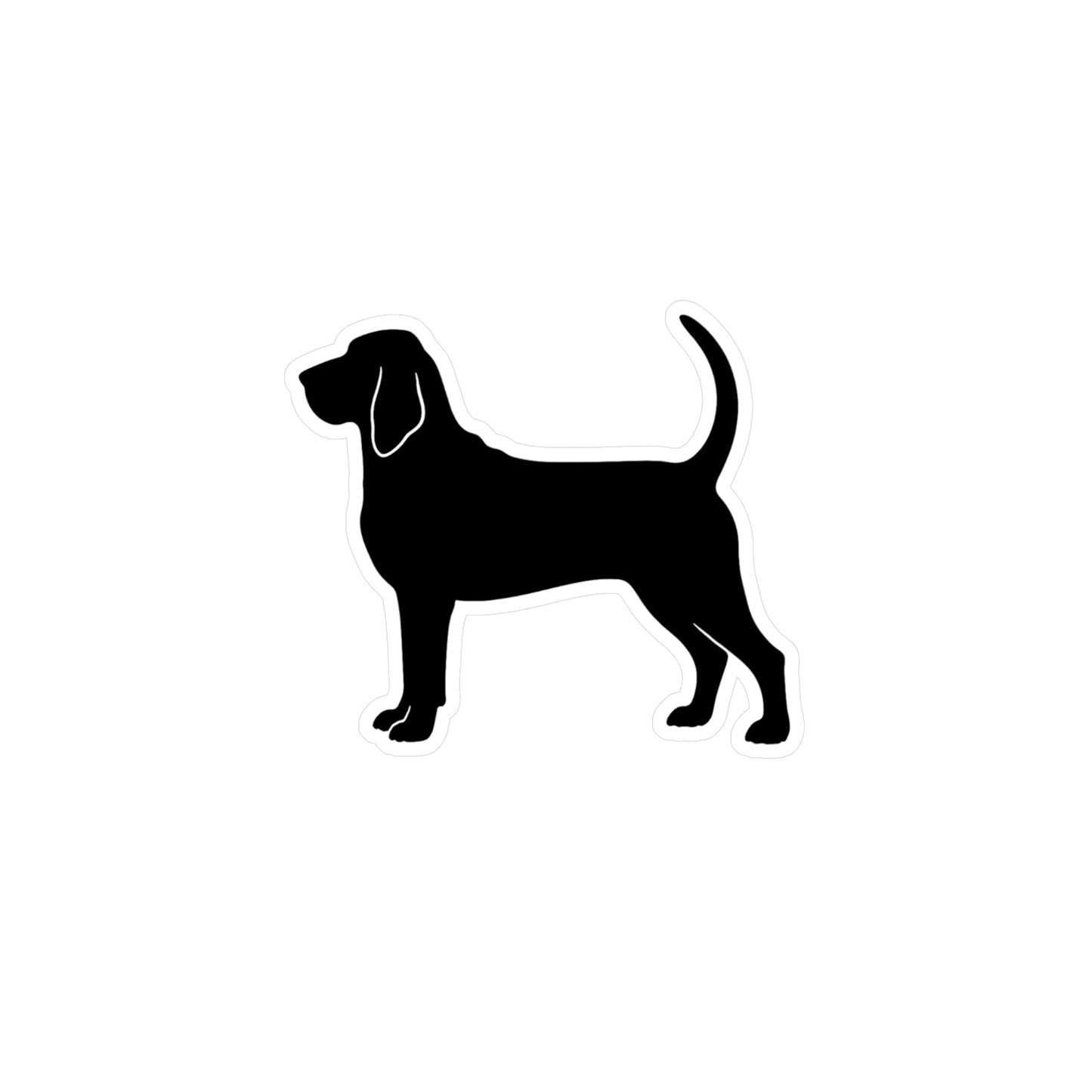 Bloodhound Silhouette Vinyl Decal