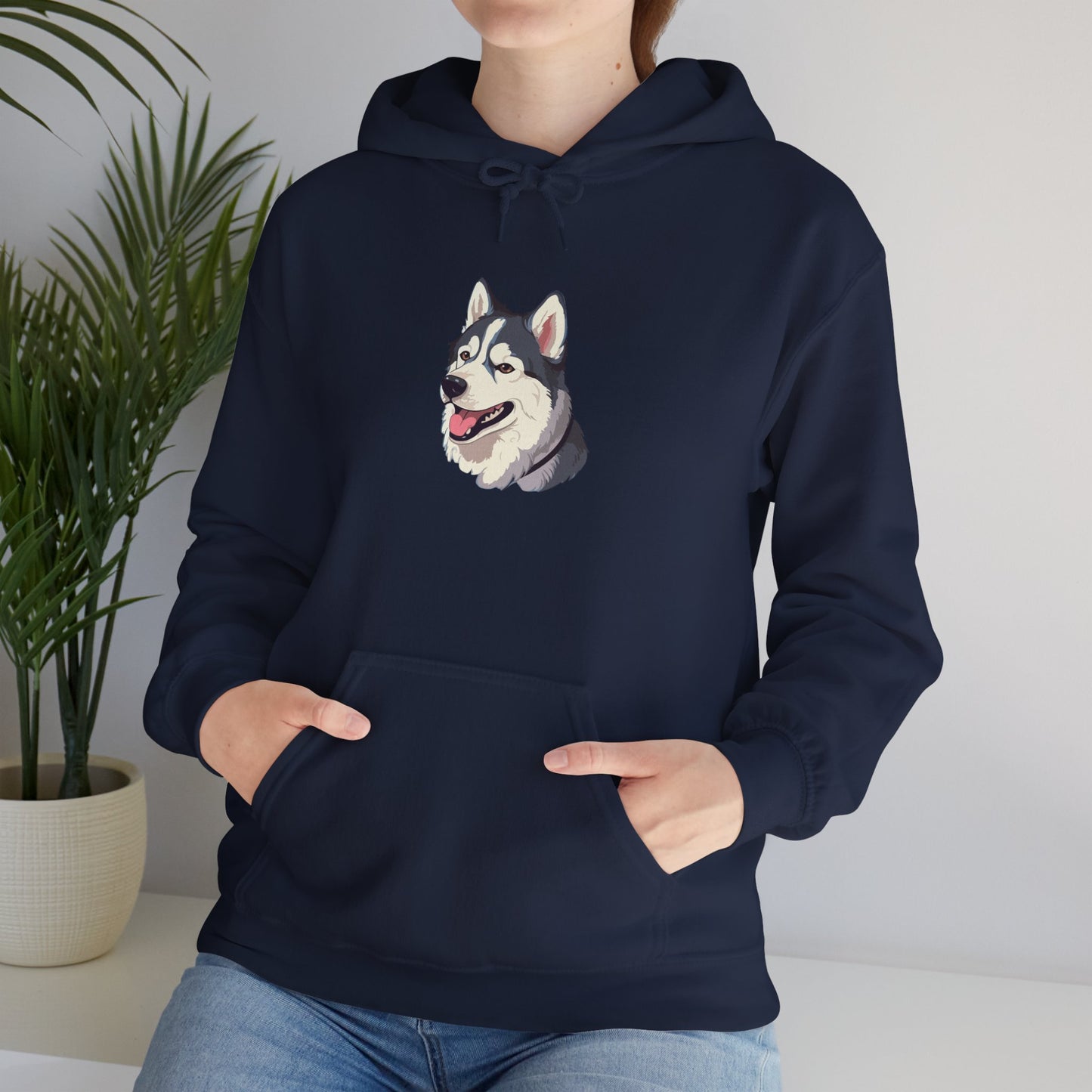 Malamute Head Unisex Hoodie