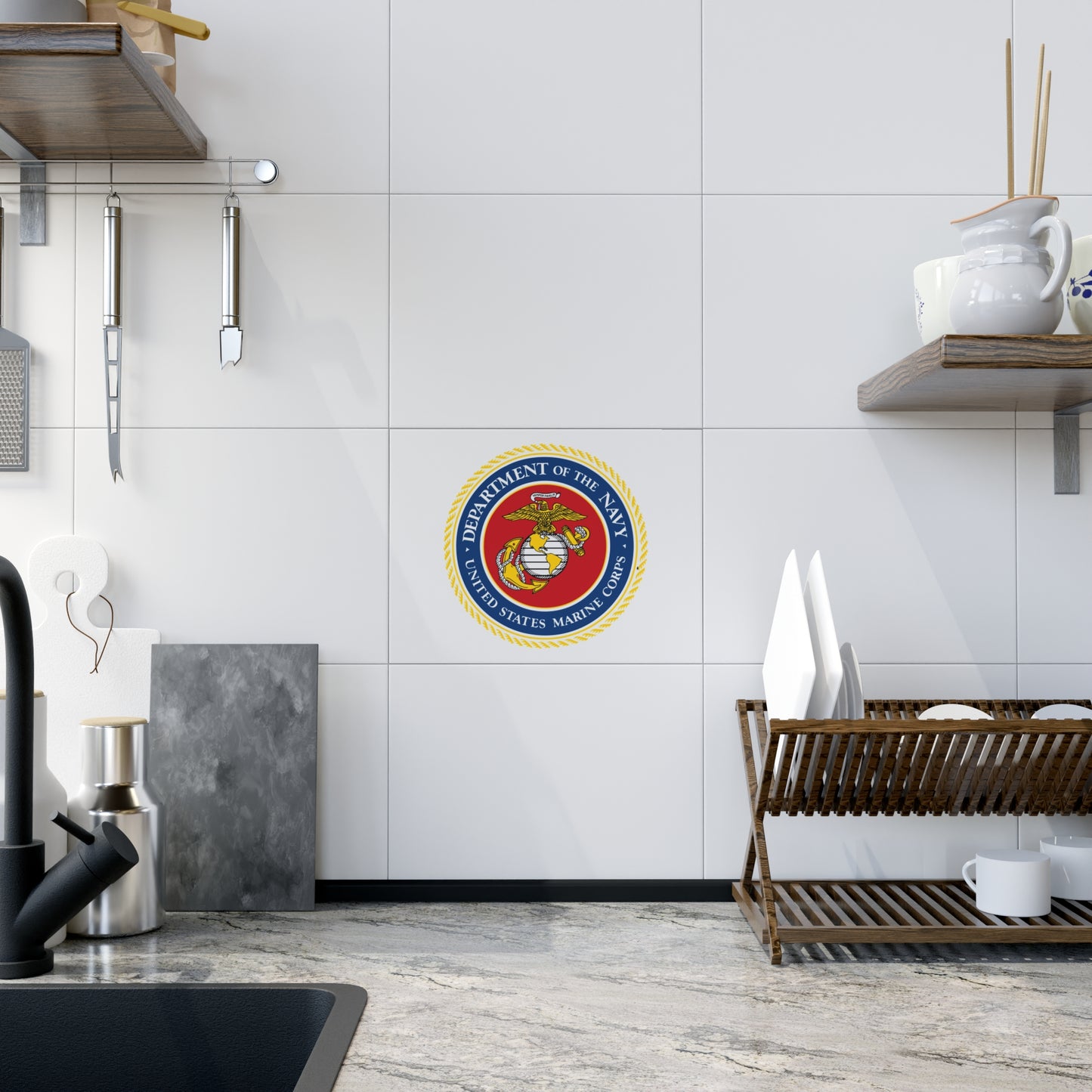 US Marine Corps Ceramic Photo Tile