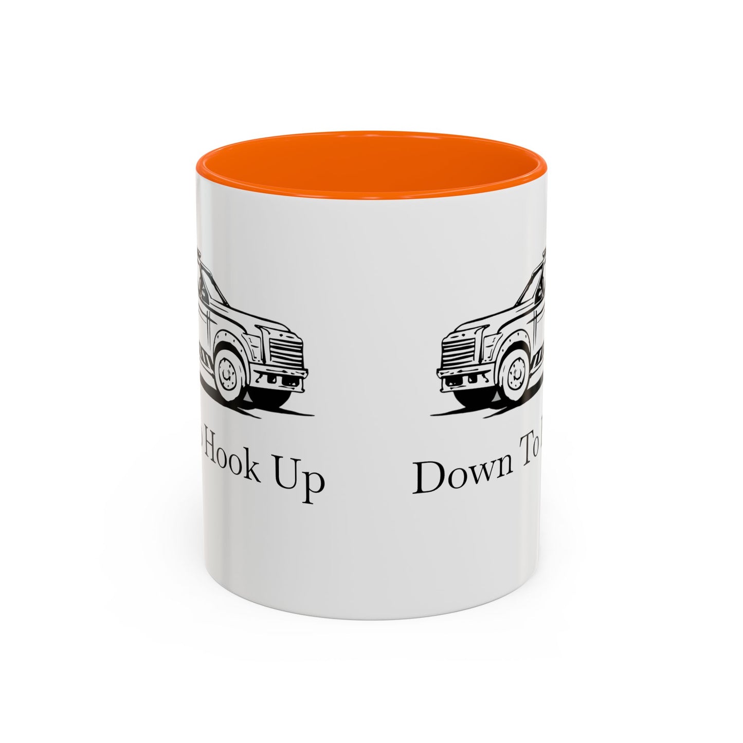 Down To Hook Up 2-Tone Coffee Mug