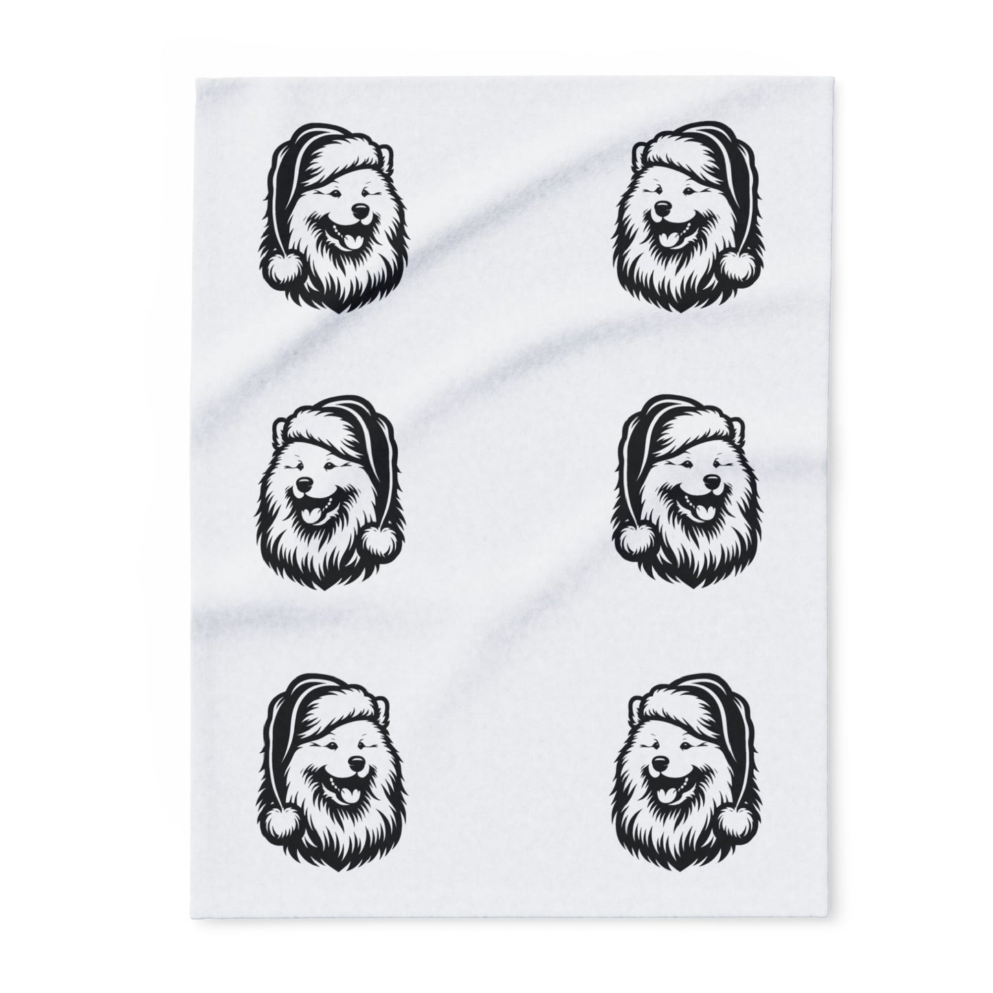 Santa Paws Samoyed Arctic Fleece Blanket