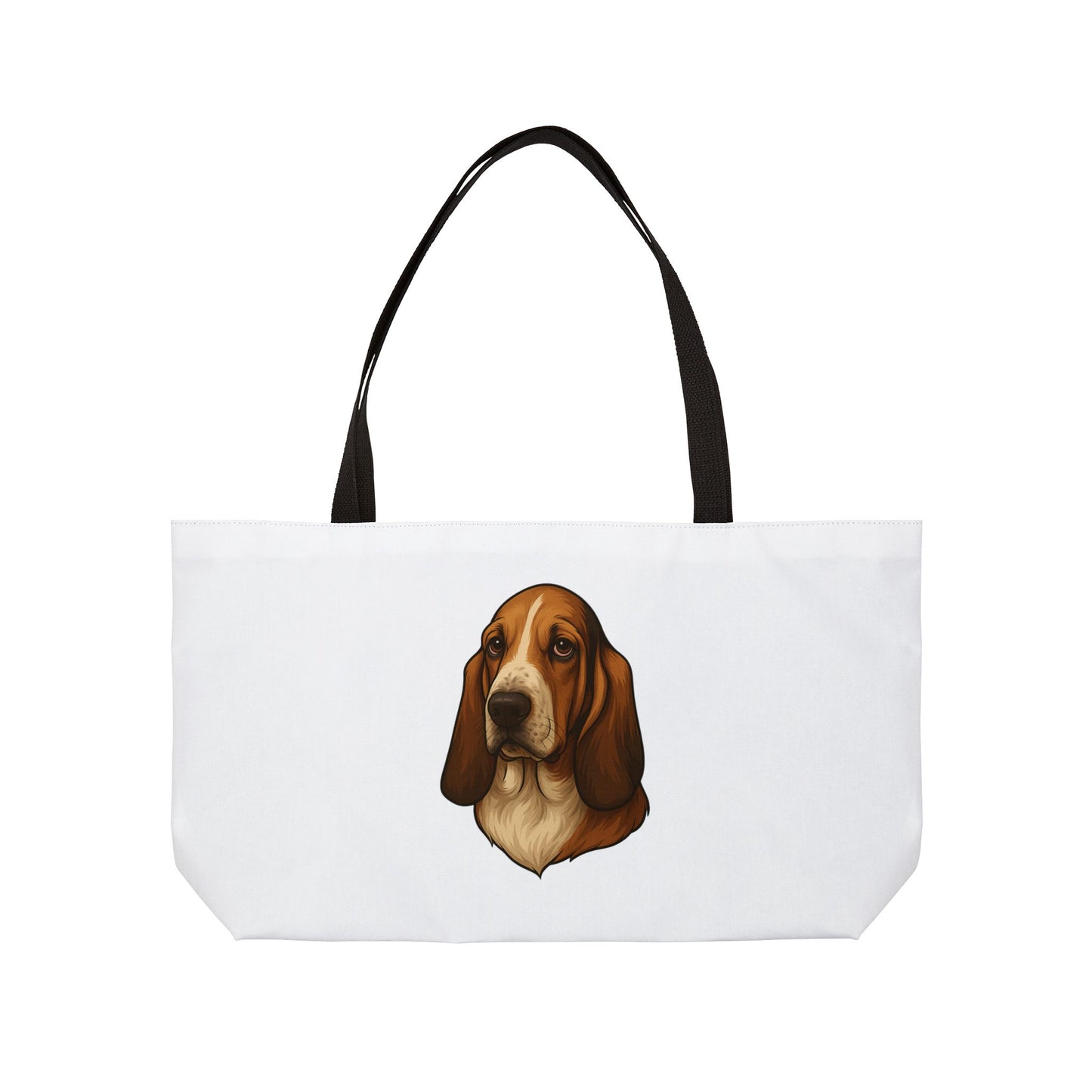 Basset Hound Head Weekender Tote Bag