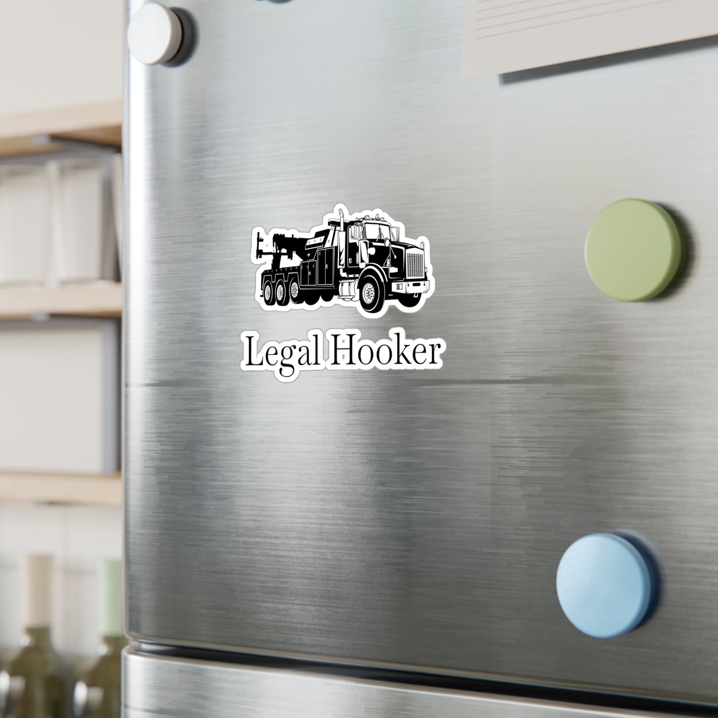 Legal H**ker Heavy Tow Truck Vinyl Decal