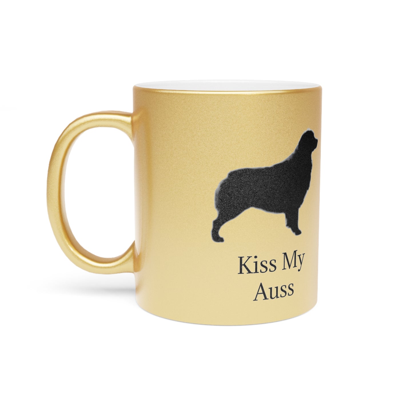 Kiss My Auss Metallic Coffee Mug