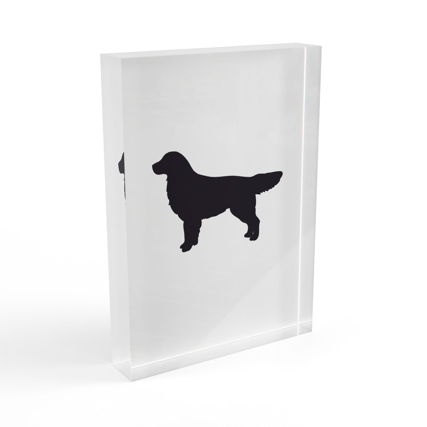 Golden Silhouette Acrylic Photo Block