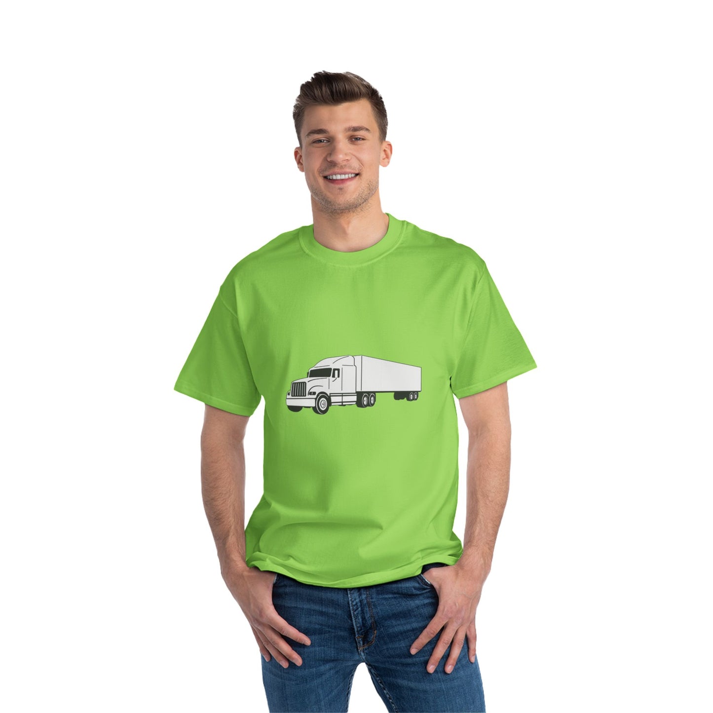 Semi Truck Men's Short-Sleeve Crewneck Tee