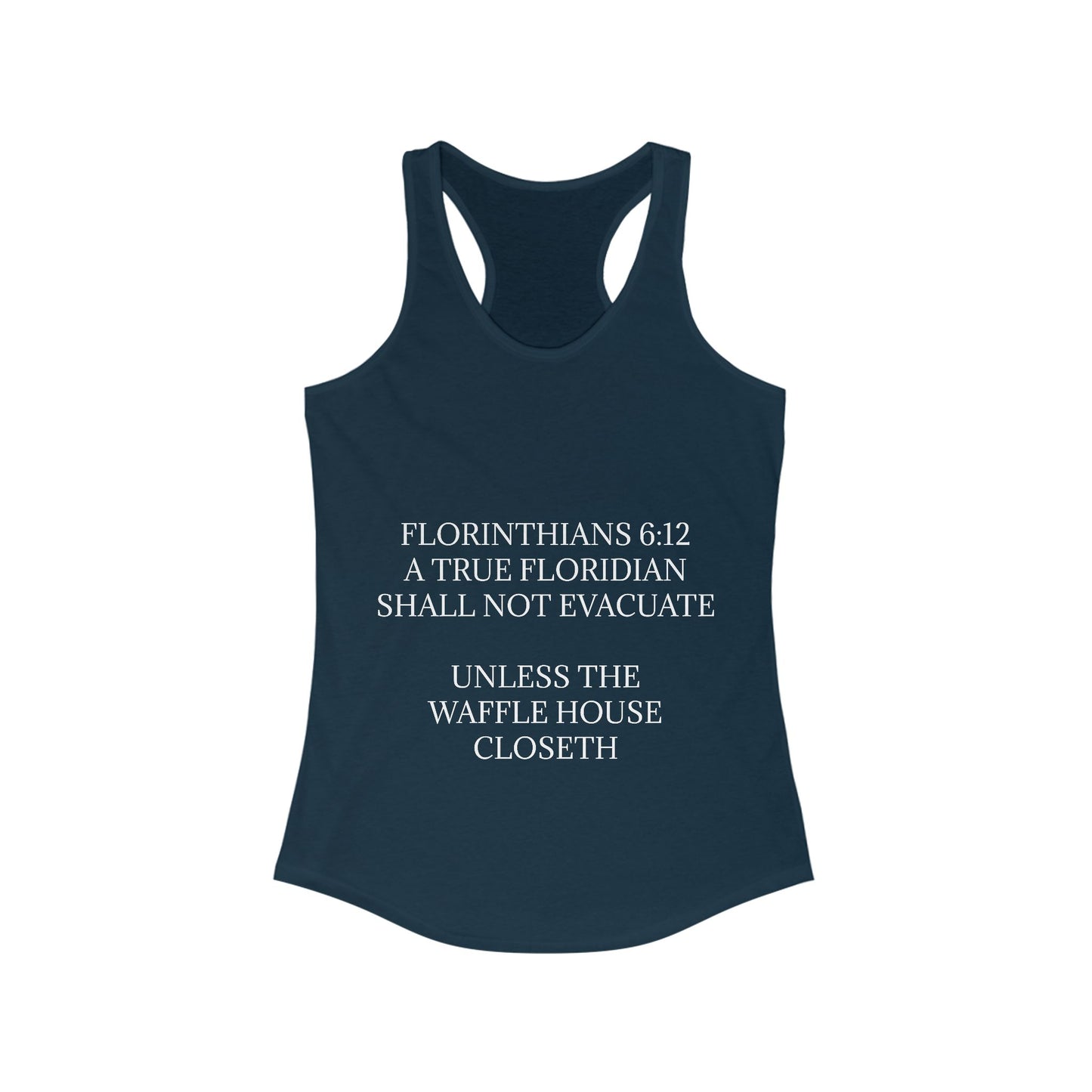 Florinthians 6:12 Women's Racerback Tank