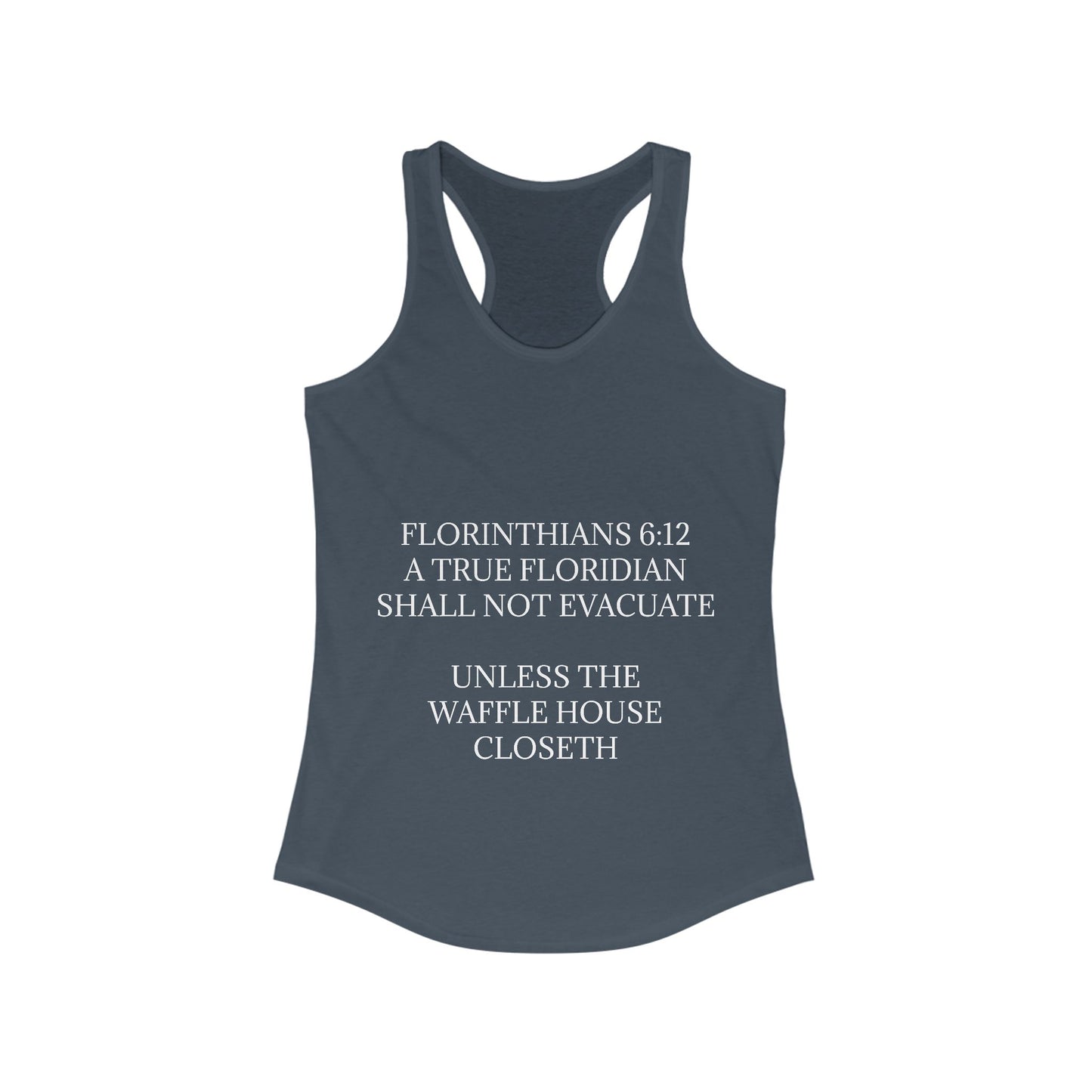 Florinthians 6:12 Women's Racerback Tank