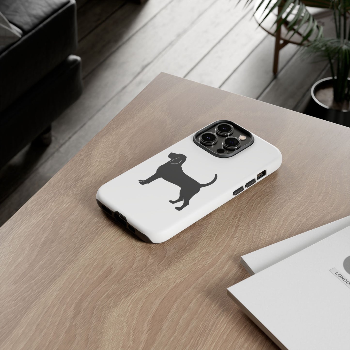 Bloodhound Silhouette iPhone Case