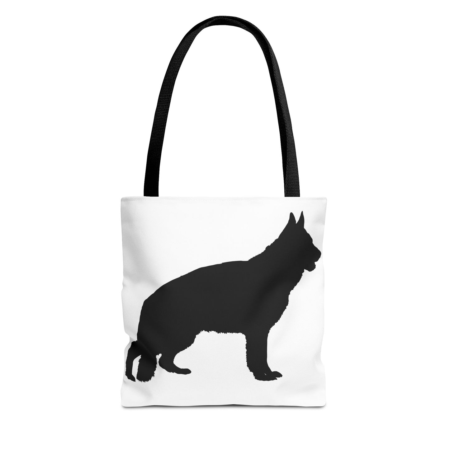 German Shepherd Silhouette Tote Bag