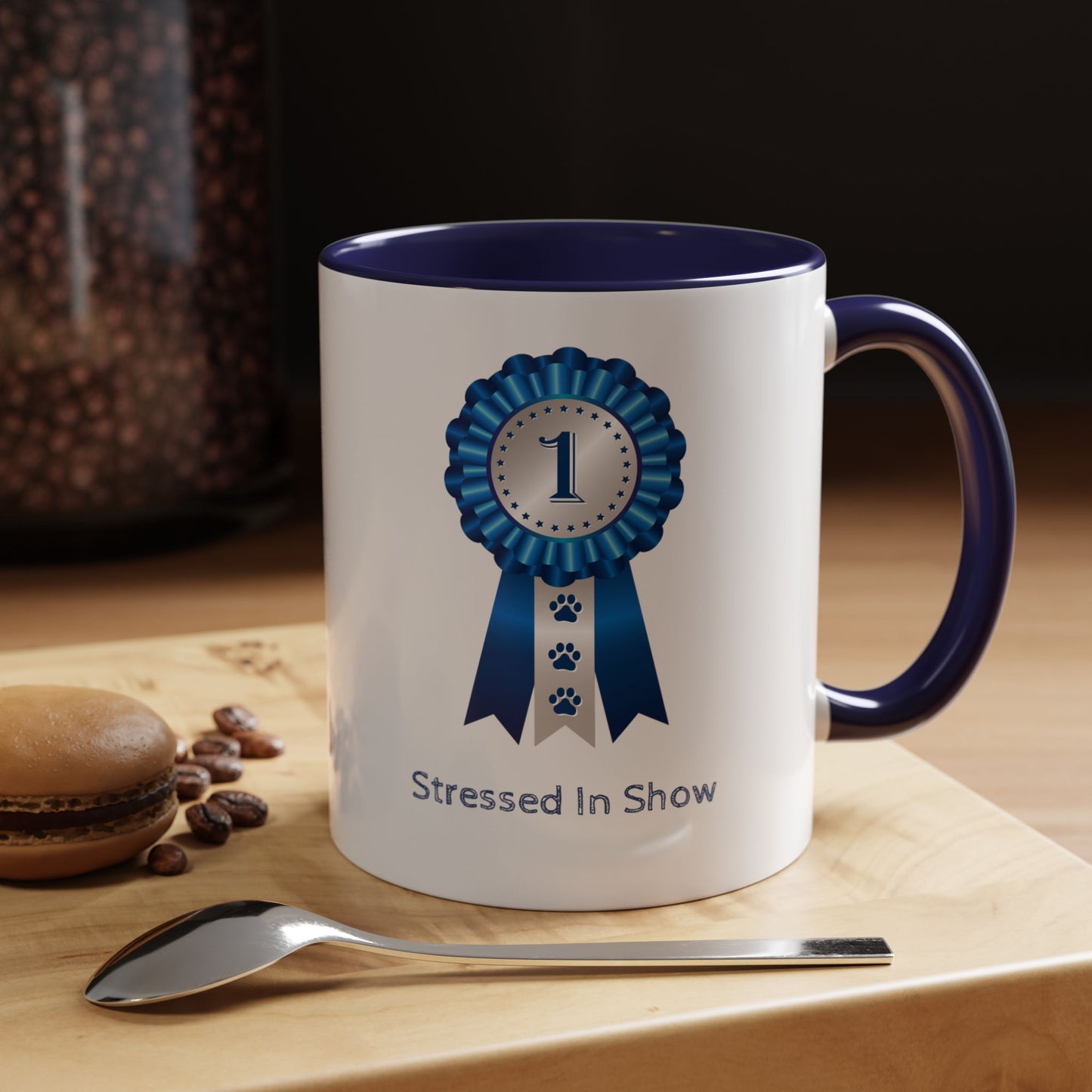 Stressed In Show 2-Tone Coffee Mug