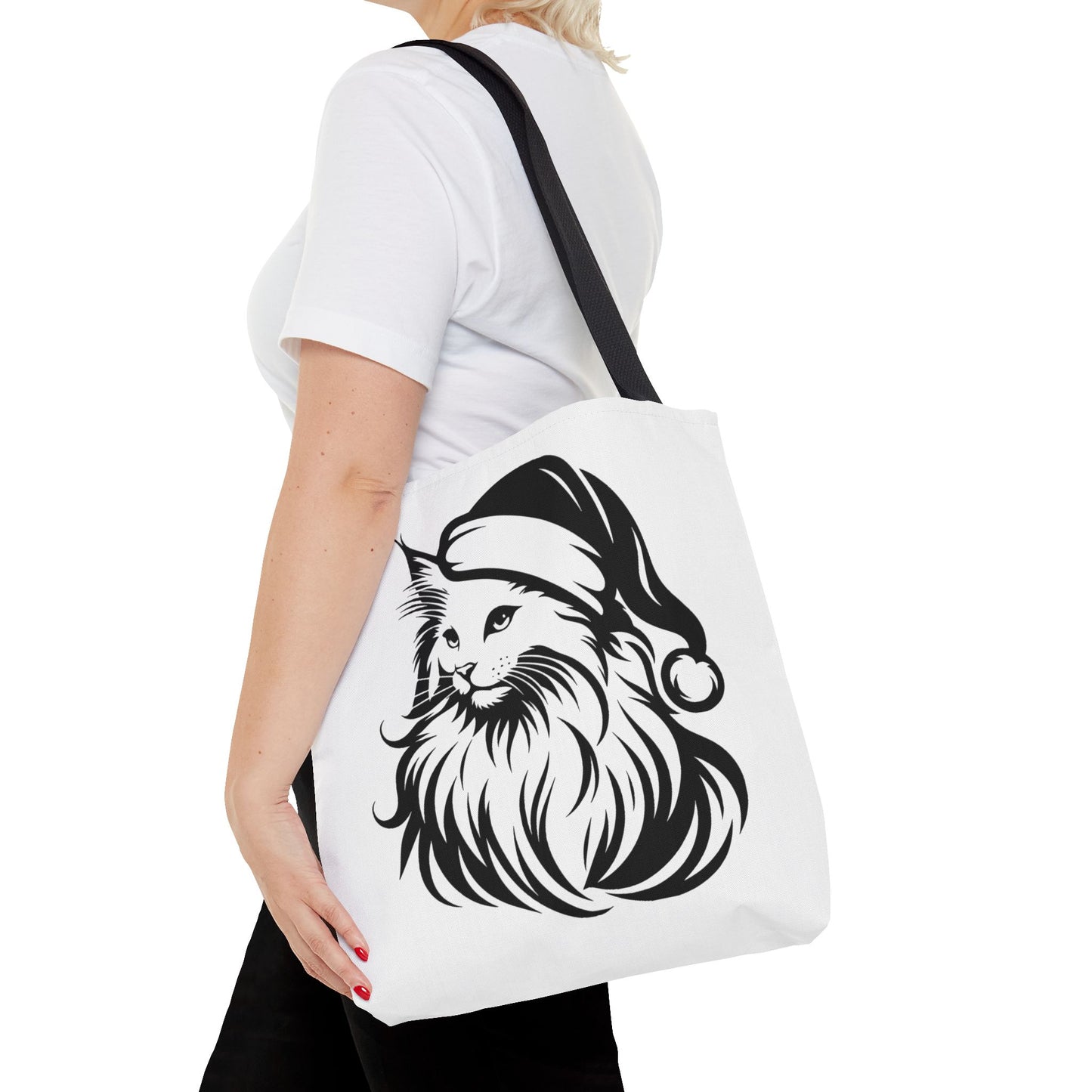 Santa Paws Cat Tote Bag