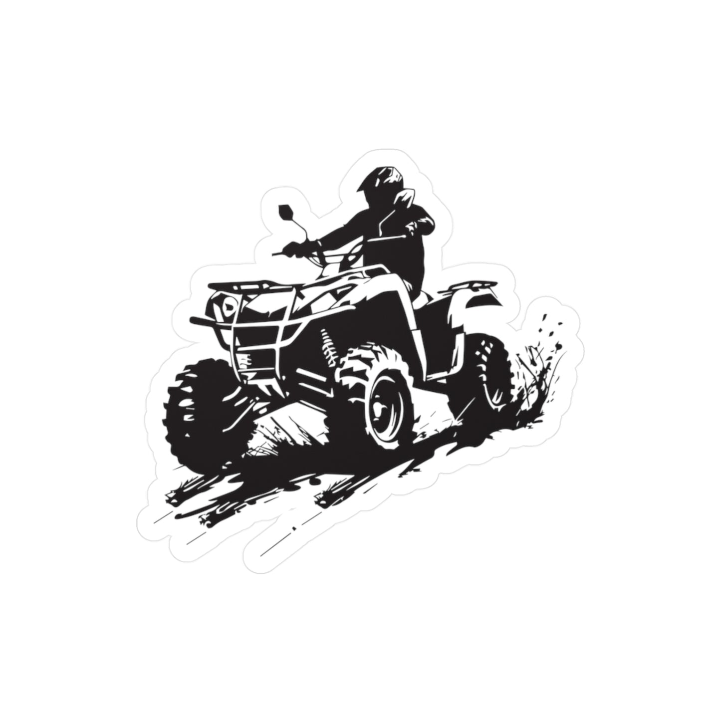 Slingin' Mud Quad Vinyl Decal