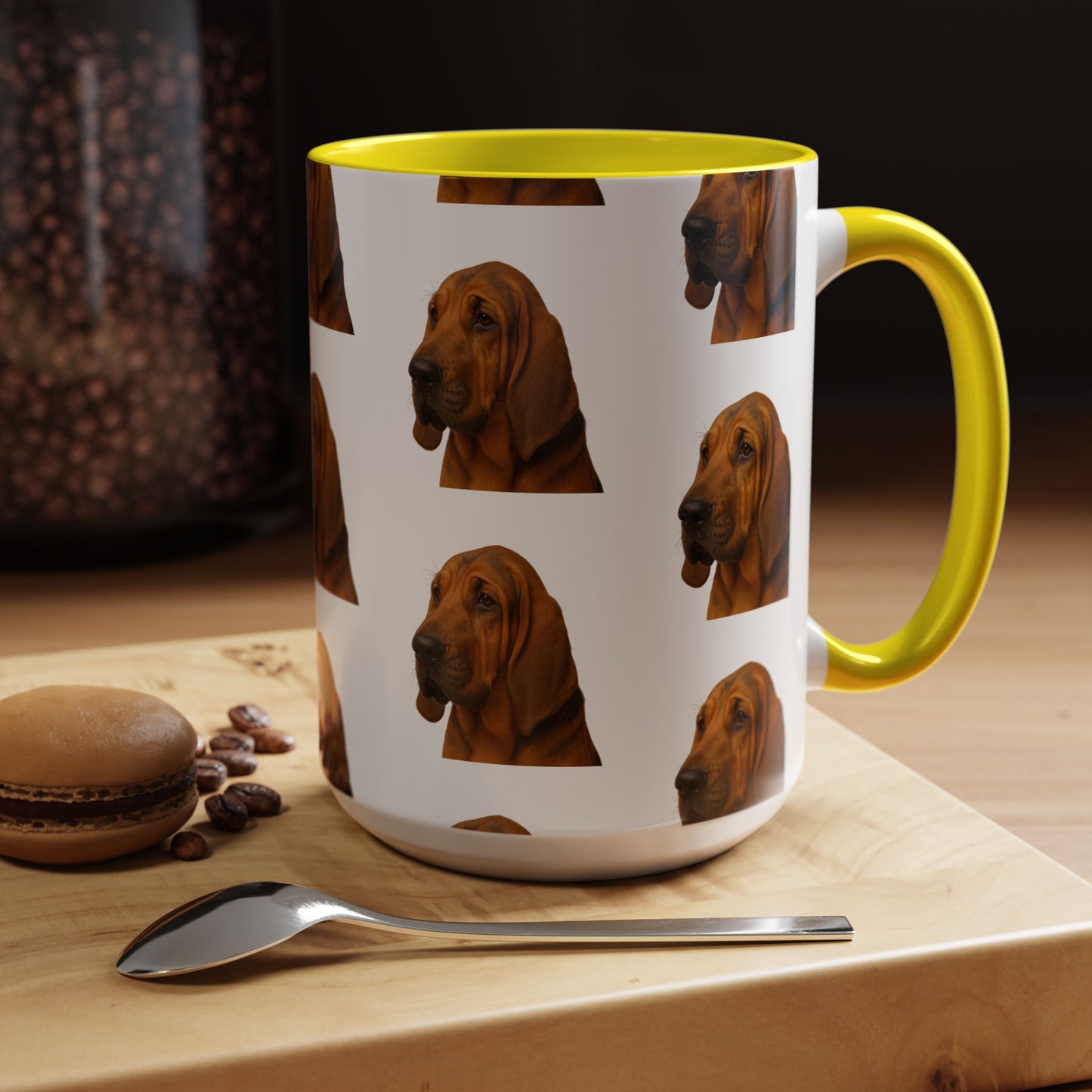 Bloodhound Head 2-Tone Coffee Mug