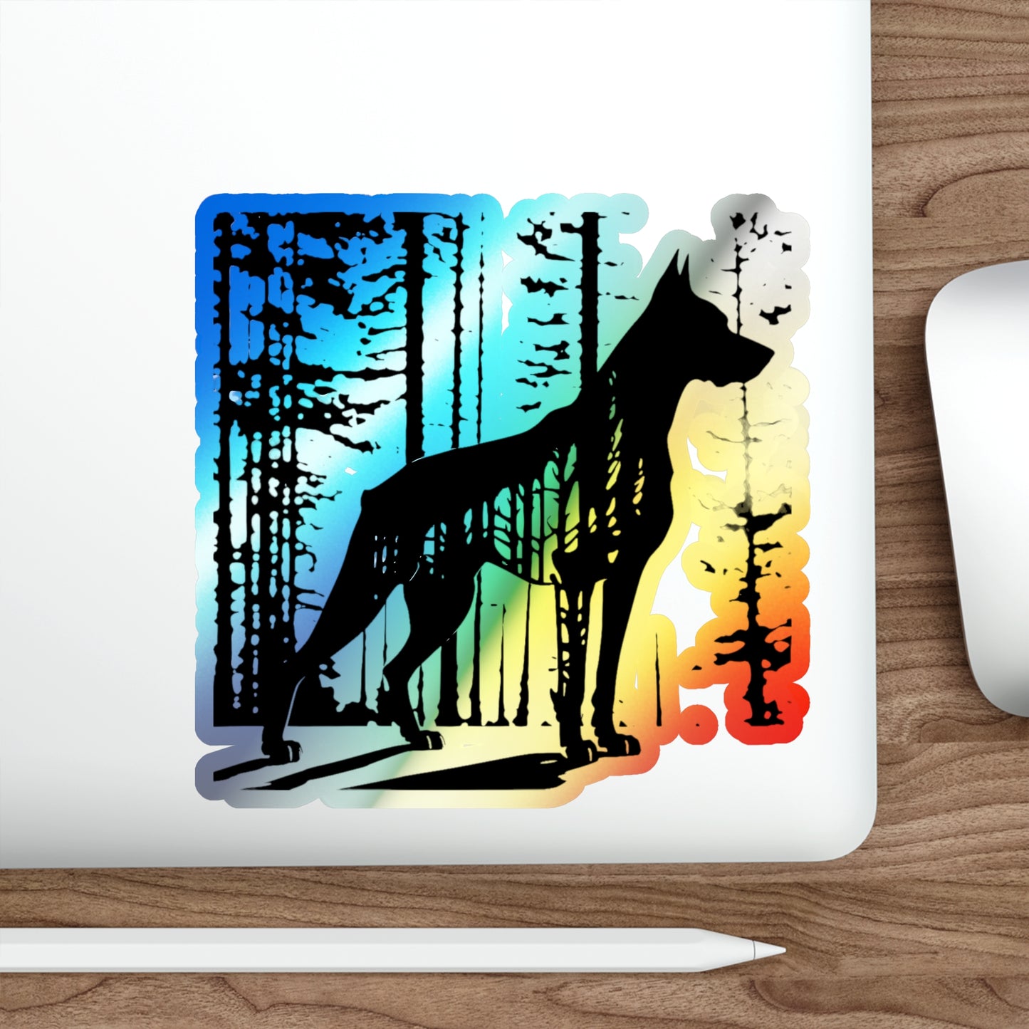 Guardian Of The Forest Holographic Sticker
