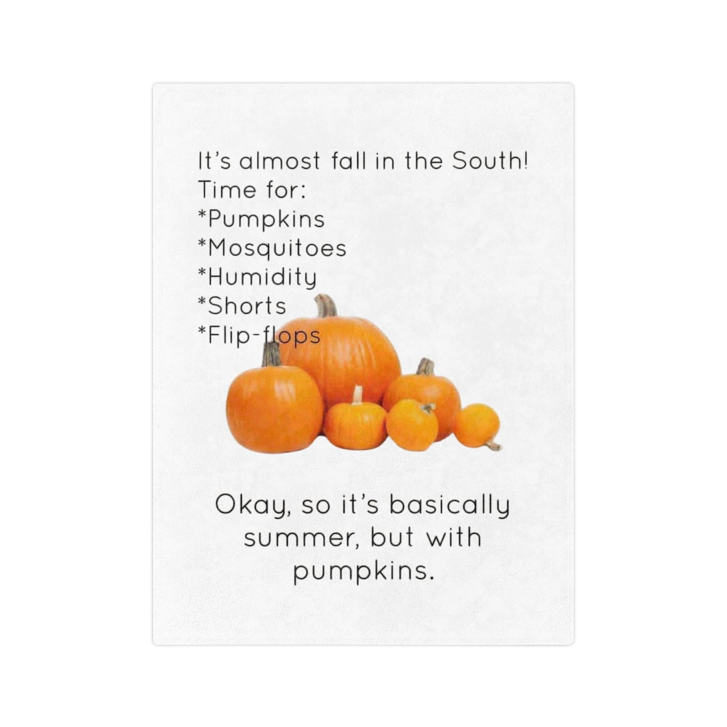 Fall In The South Velveteen Microfiber Blanket