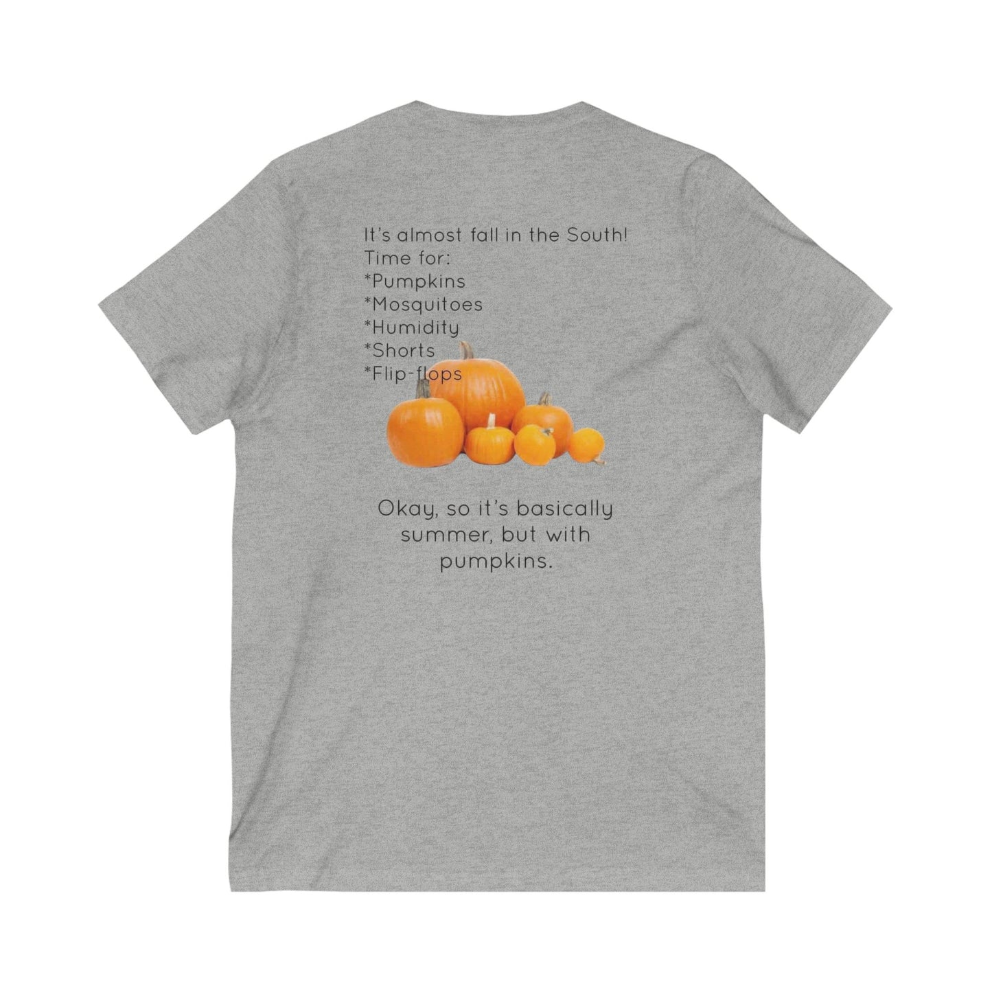 Fall In The South Unisex Short Sleeve V-Neck Tee