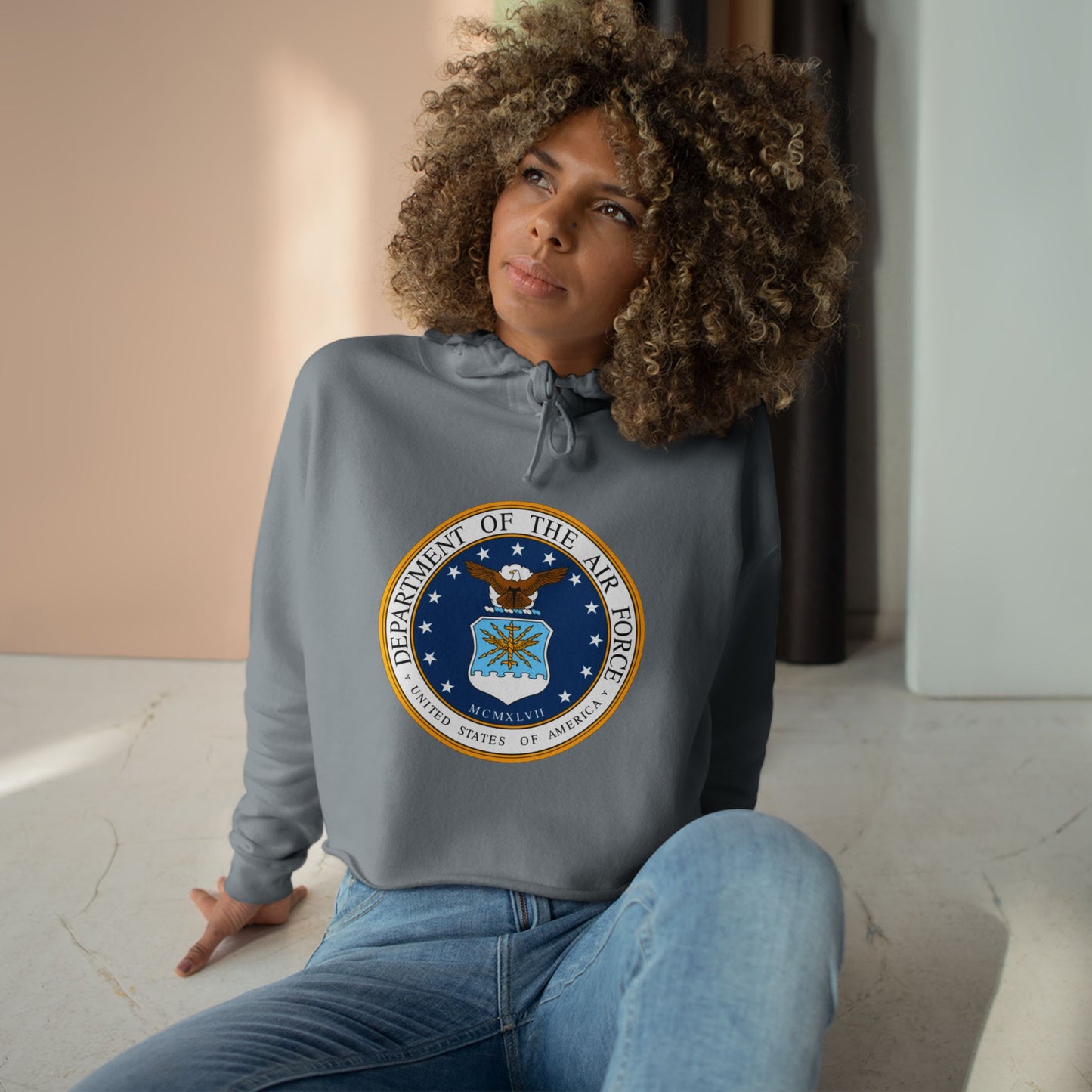 US Air Force Women's Crop Hoodie