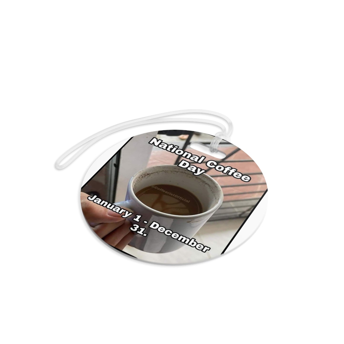 National Coffee Day Luggage Tag