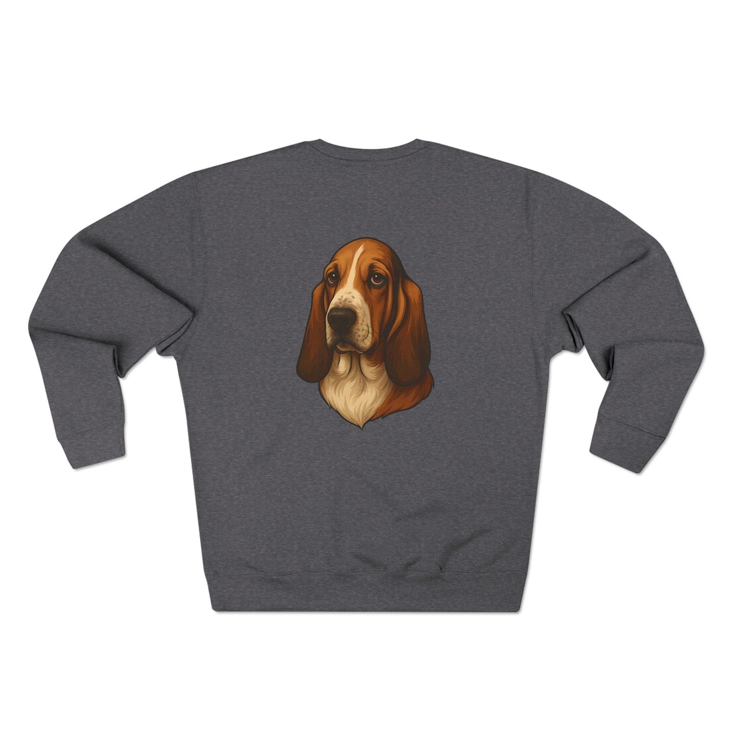 Basset Hound Head Unisex Crewneck Sweatshirt