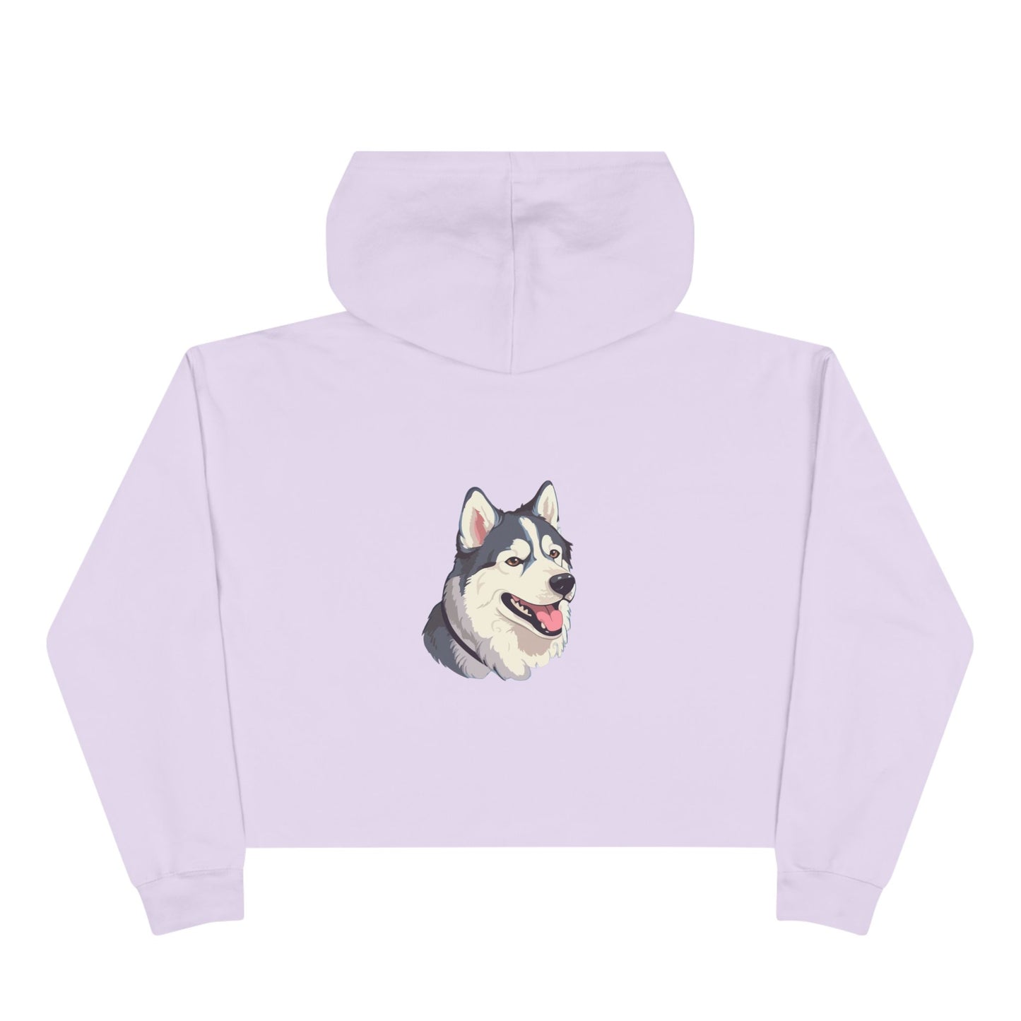 Malamute Head Women's Crop Hoodie