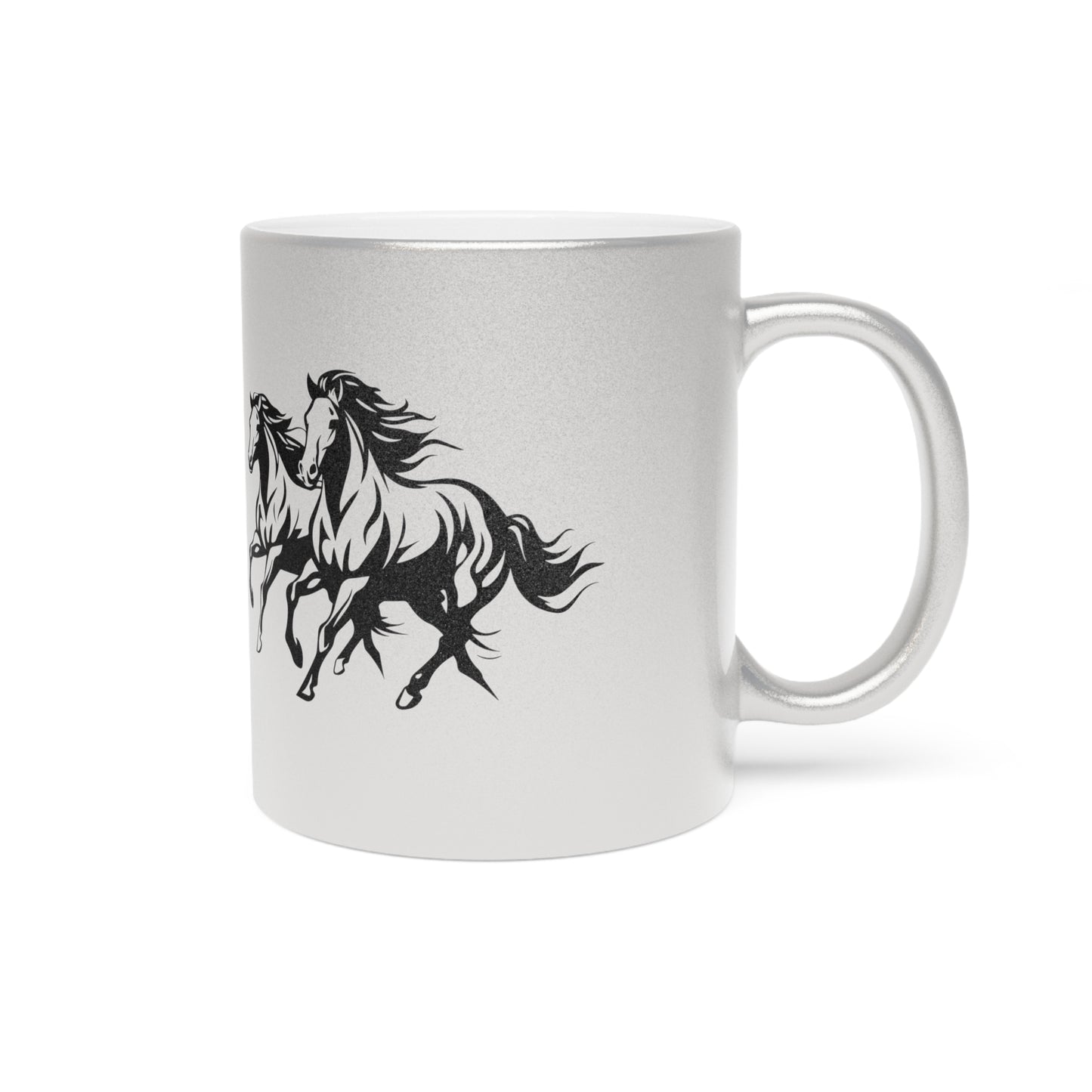 Horsin' Around Metallic Coffee Mug